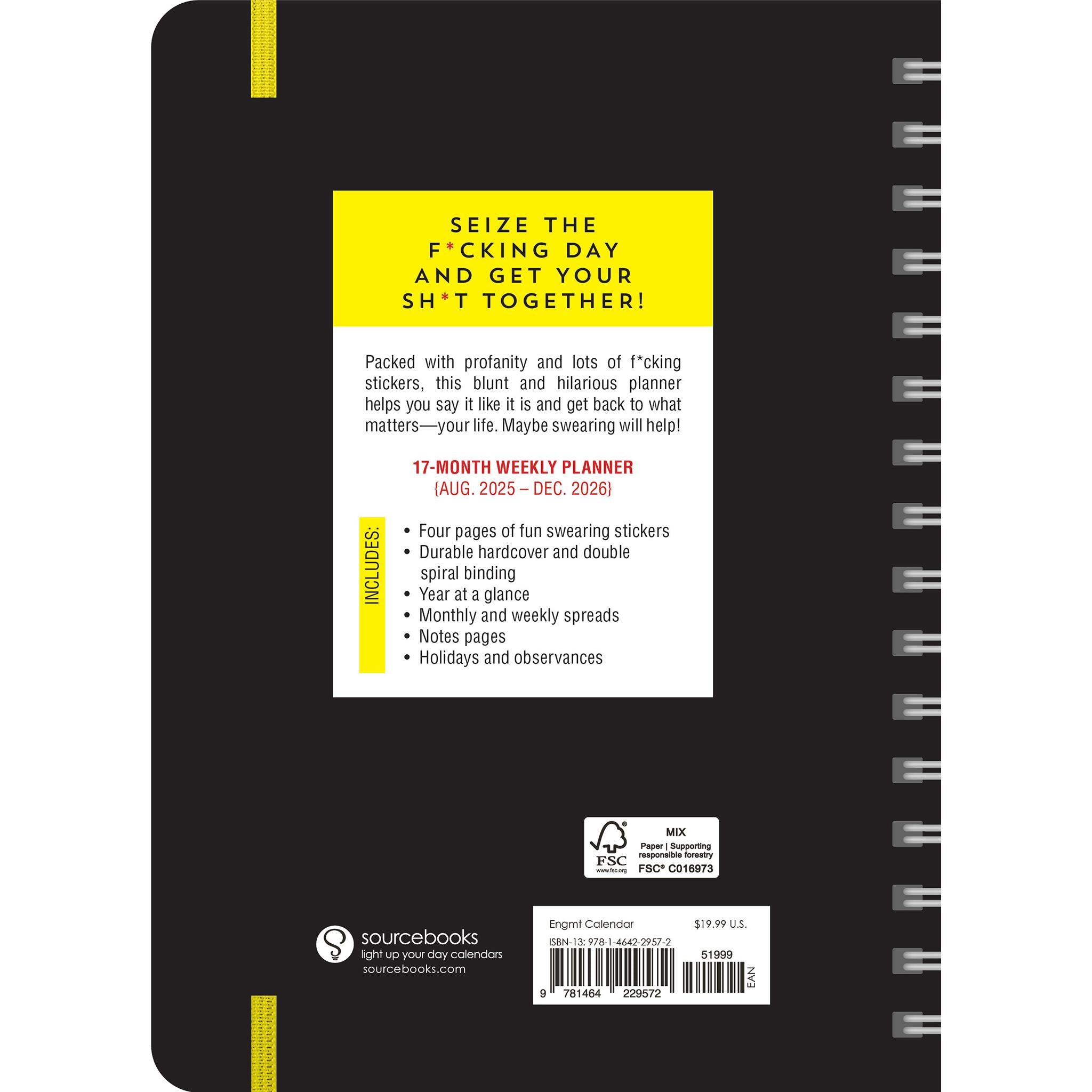 Carpe Fucking Diem 2025-2026 Engagement Calendar