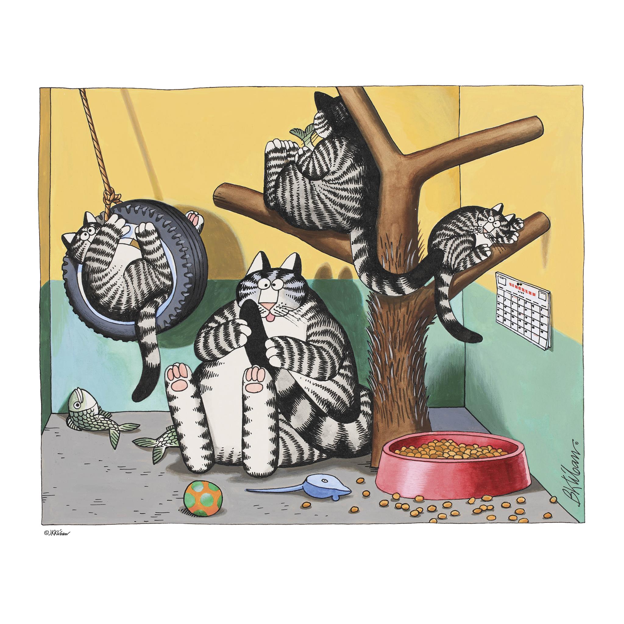 B Kliban Cat 2026 Special Edition Wall Calendar with Print