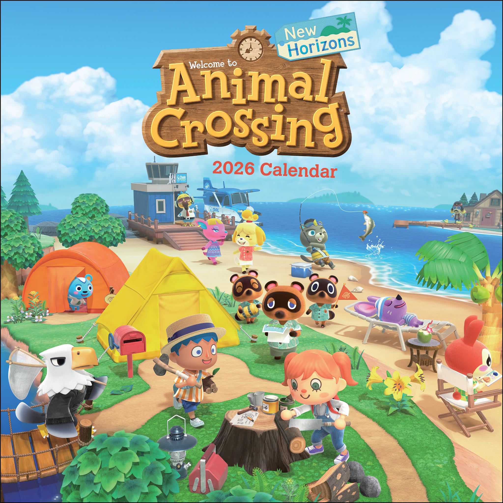 Animal Crossing New Horizons 2026 Wall Calendar