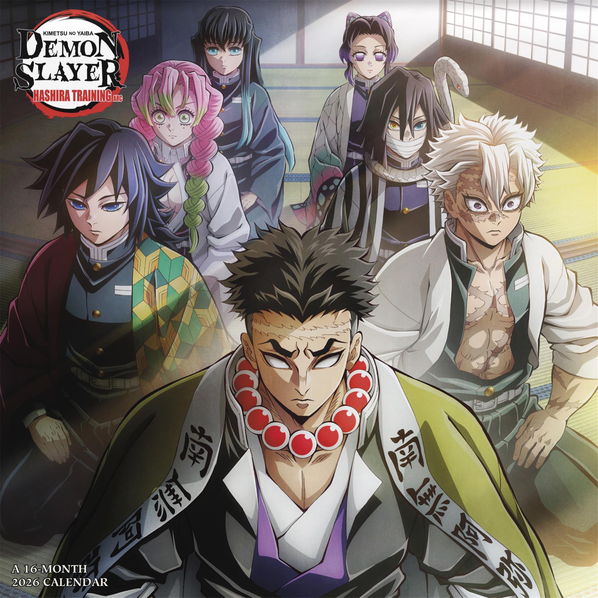 Demon Slayer Kimetsu No Yaiba 2026 Wall Calendar