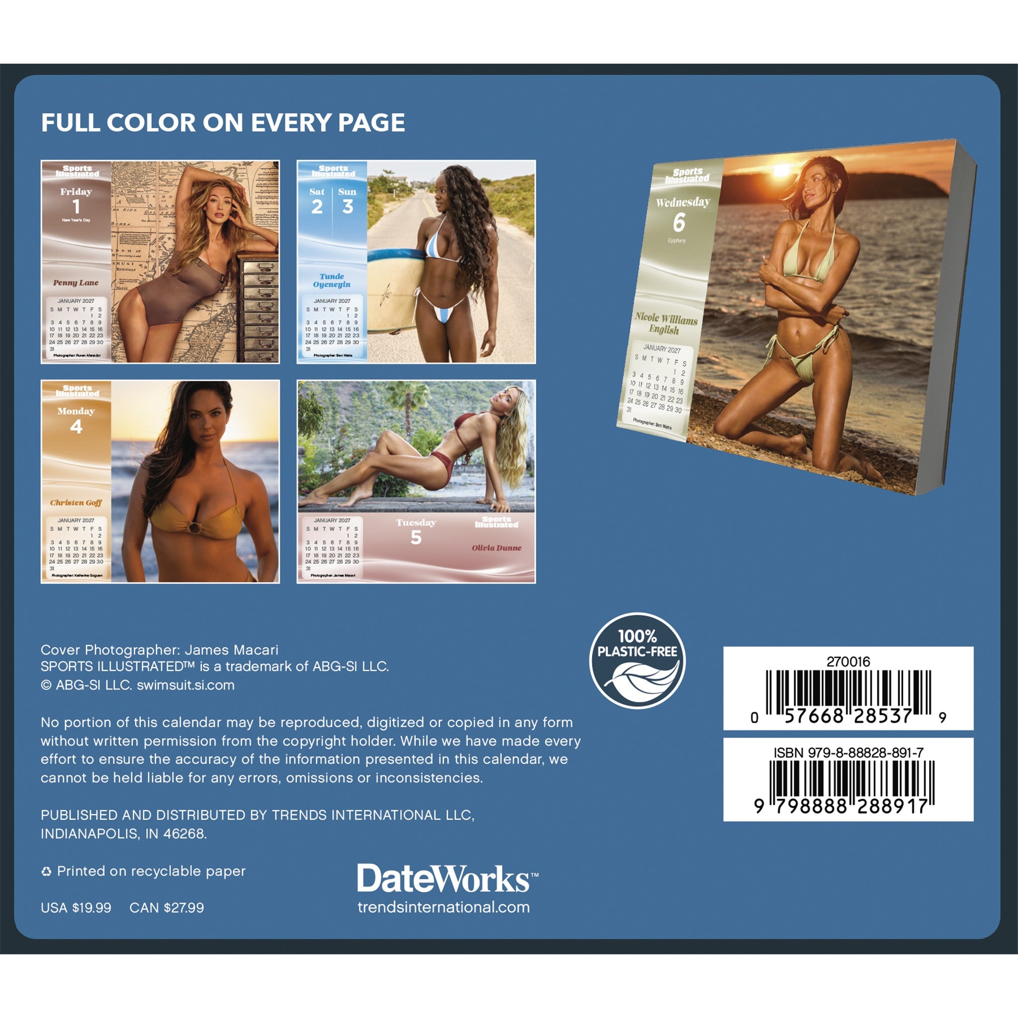 Sports Illustrated Swimsuit 2027 Box Calendar