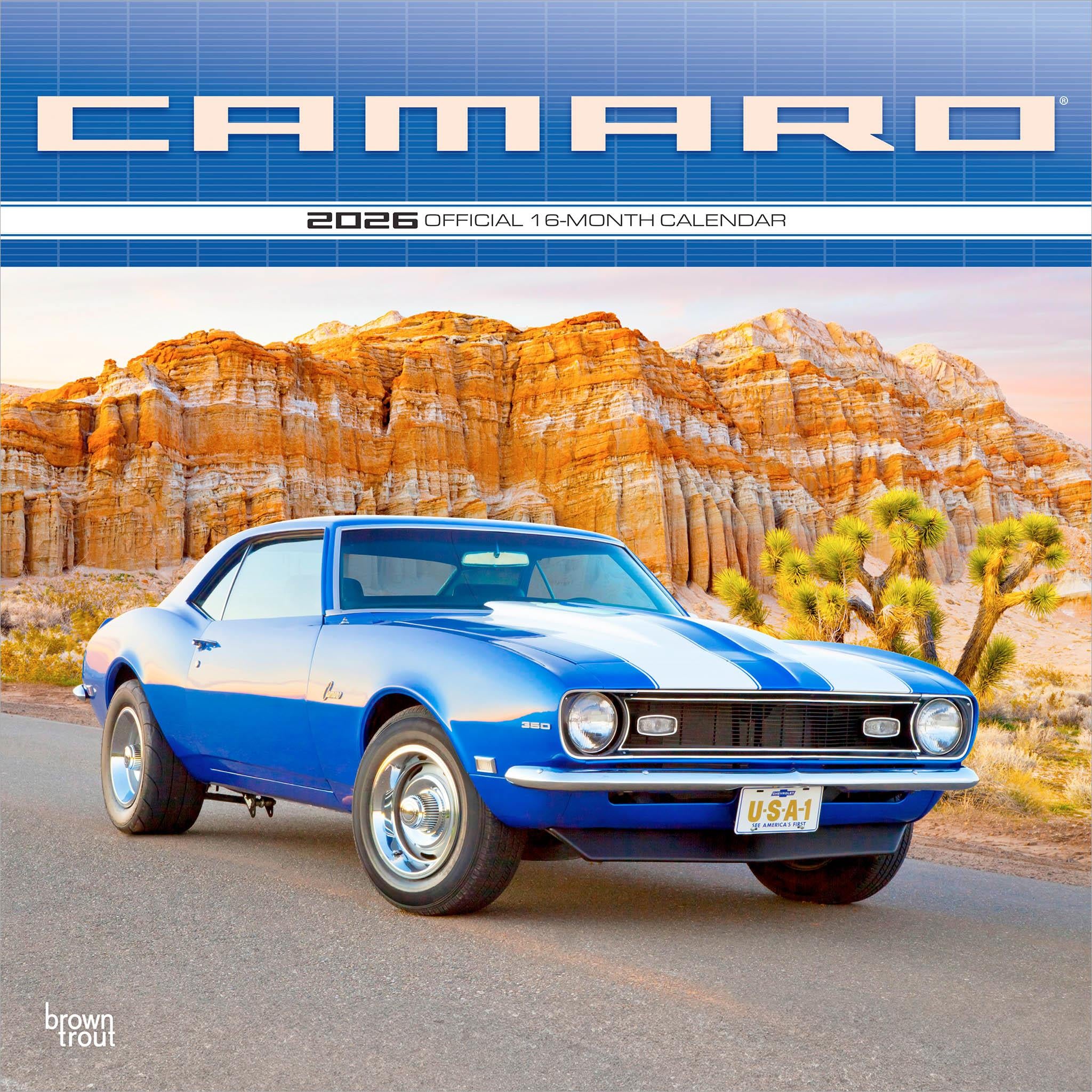 Camaro 2026 Wall Calendar