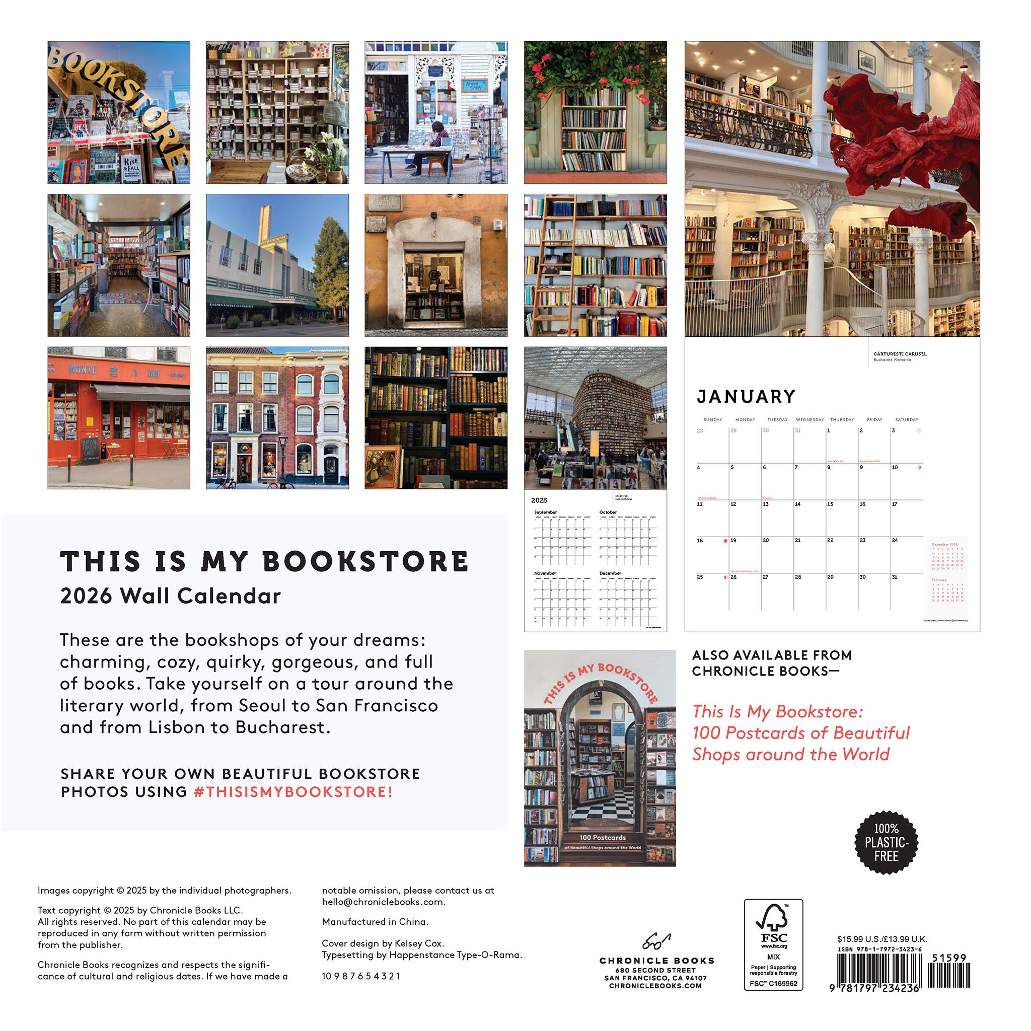 This Is My Bookstore 2026 Wall Calendar - Online Only