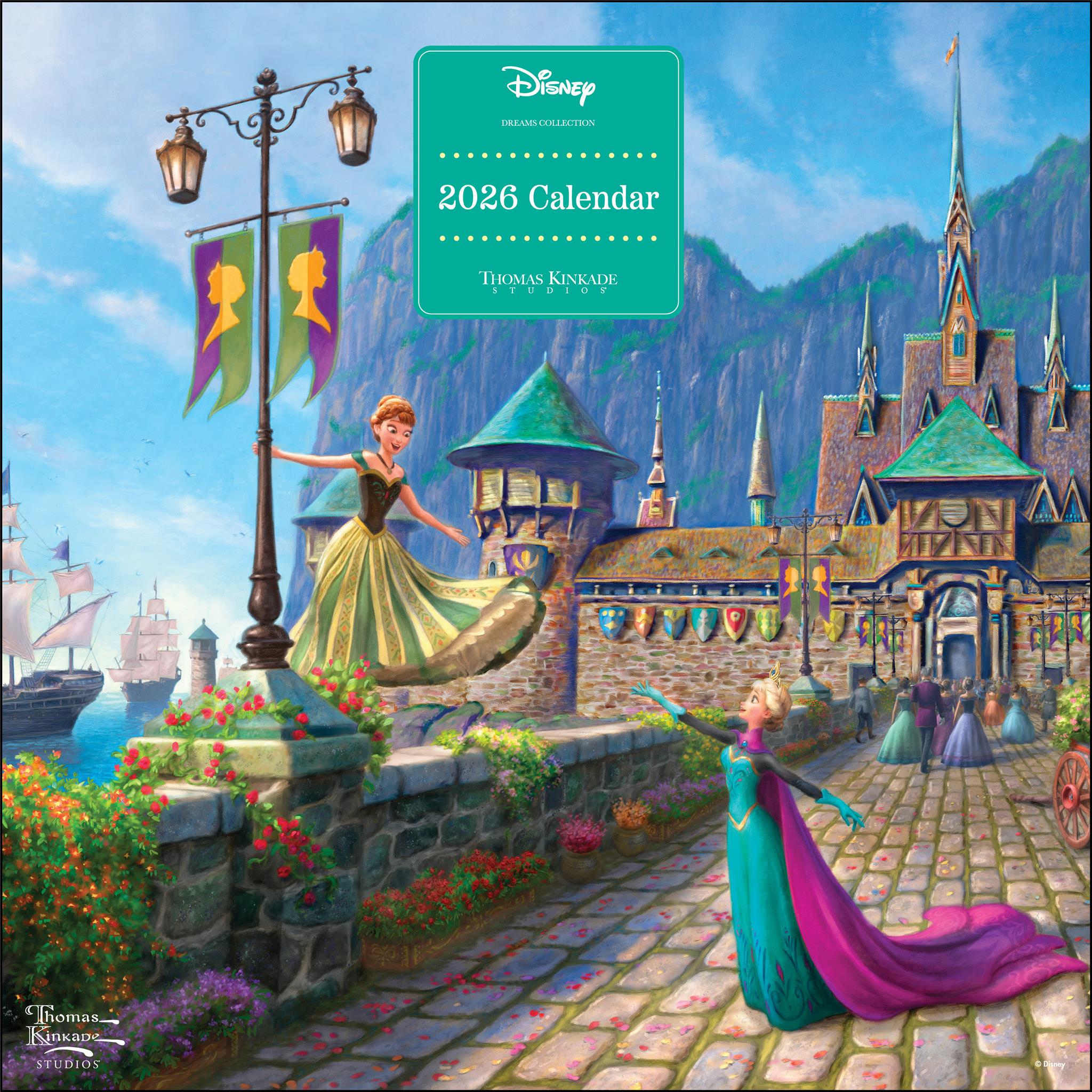 Kinkade Disney Dreams Collection 2026Wall Calendar