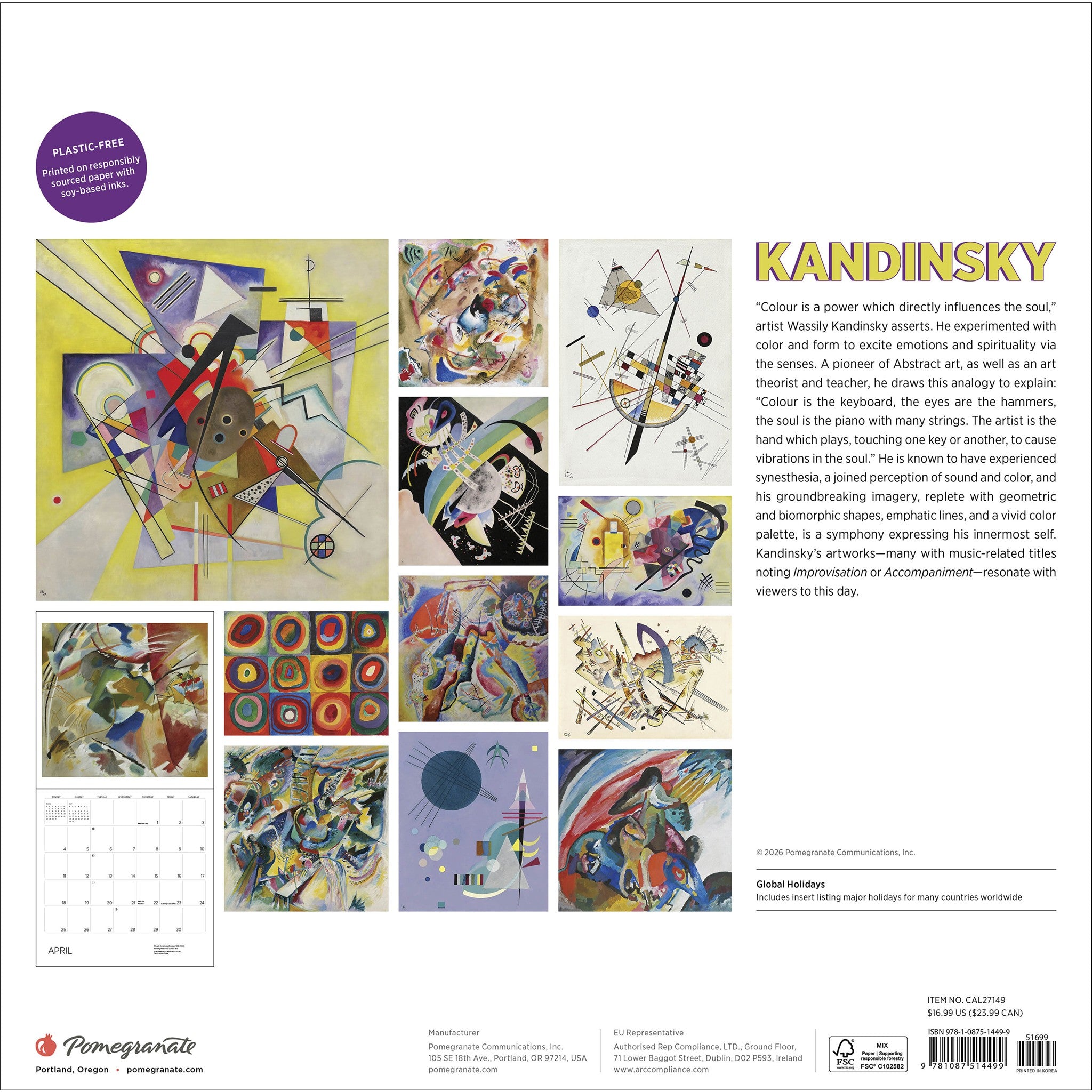 Kandinsky 2027 Wall Calendar - Online Only