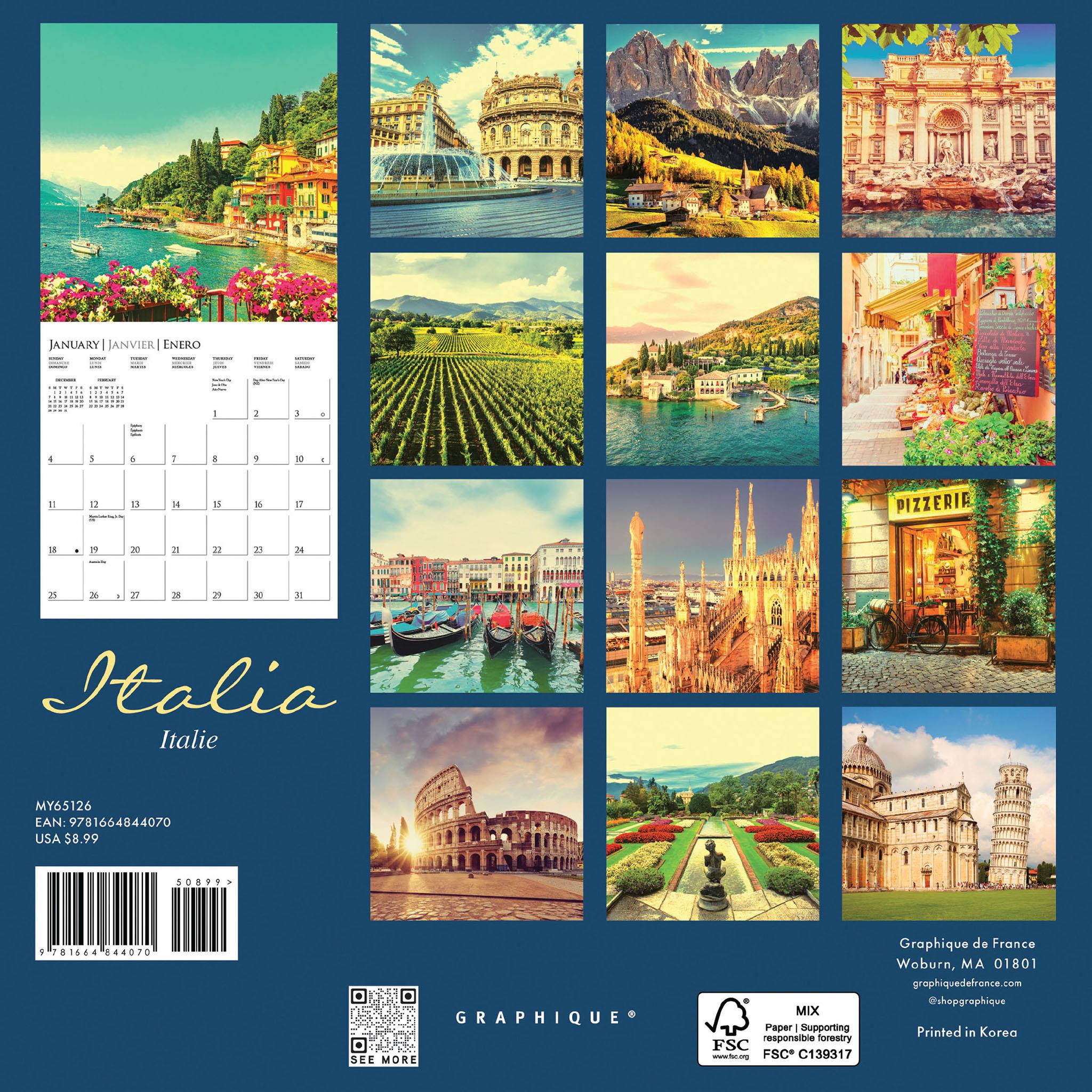 Italia 2026 Mini Calendar
