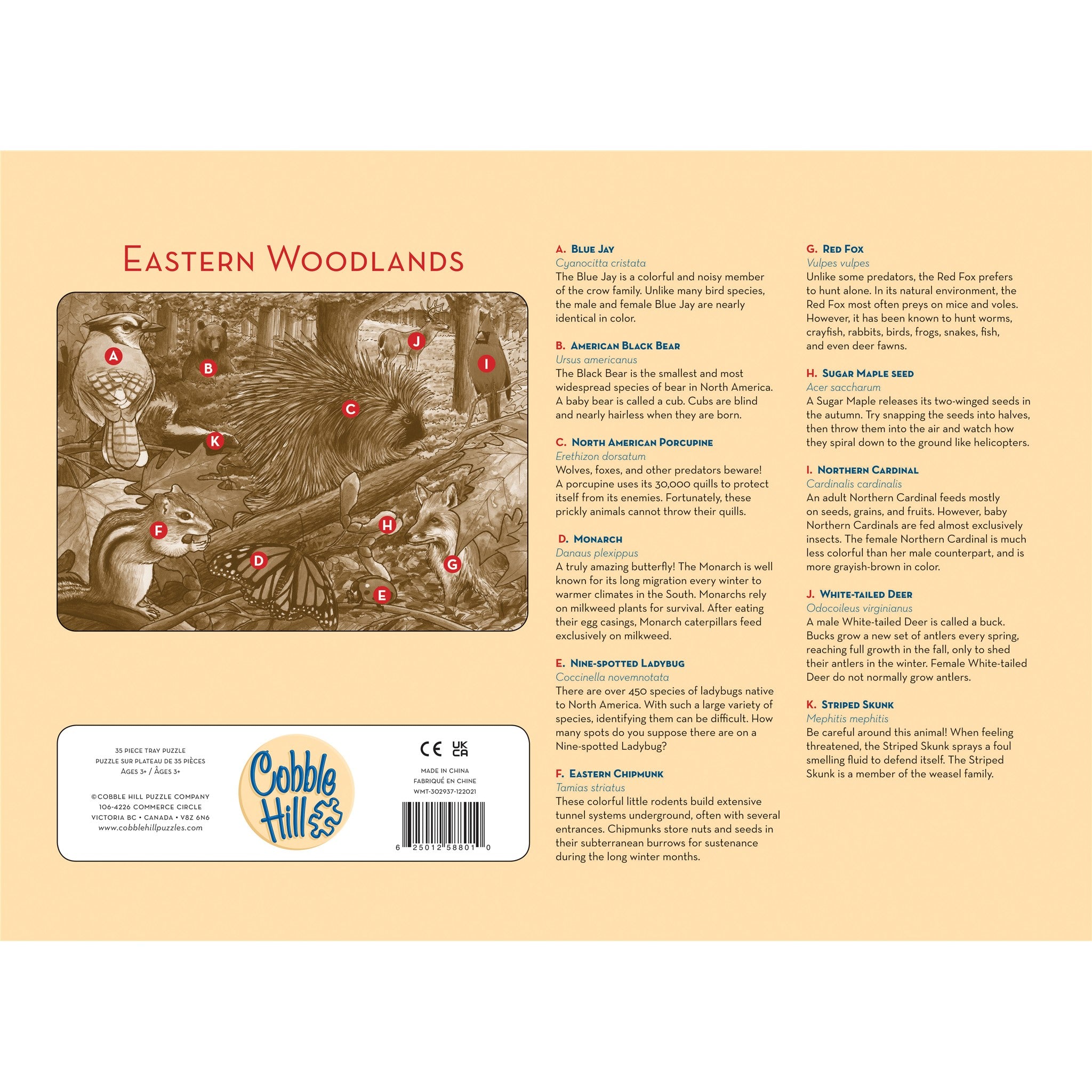 Eastern Woodlands 35 Piece Tray Puzzle
