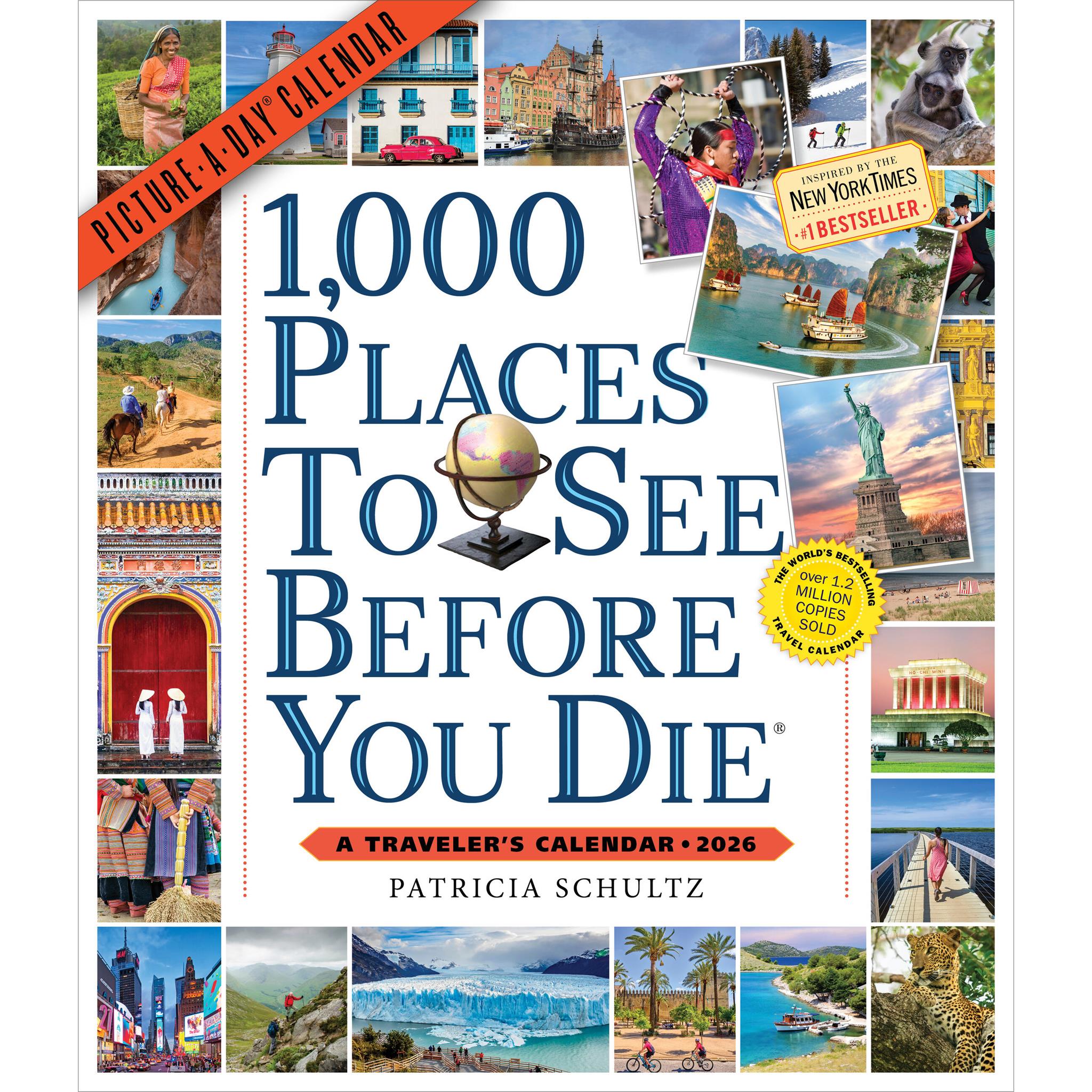 1000 Places To See Before You Die 2026 Wall Calendar
