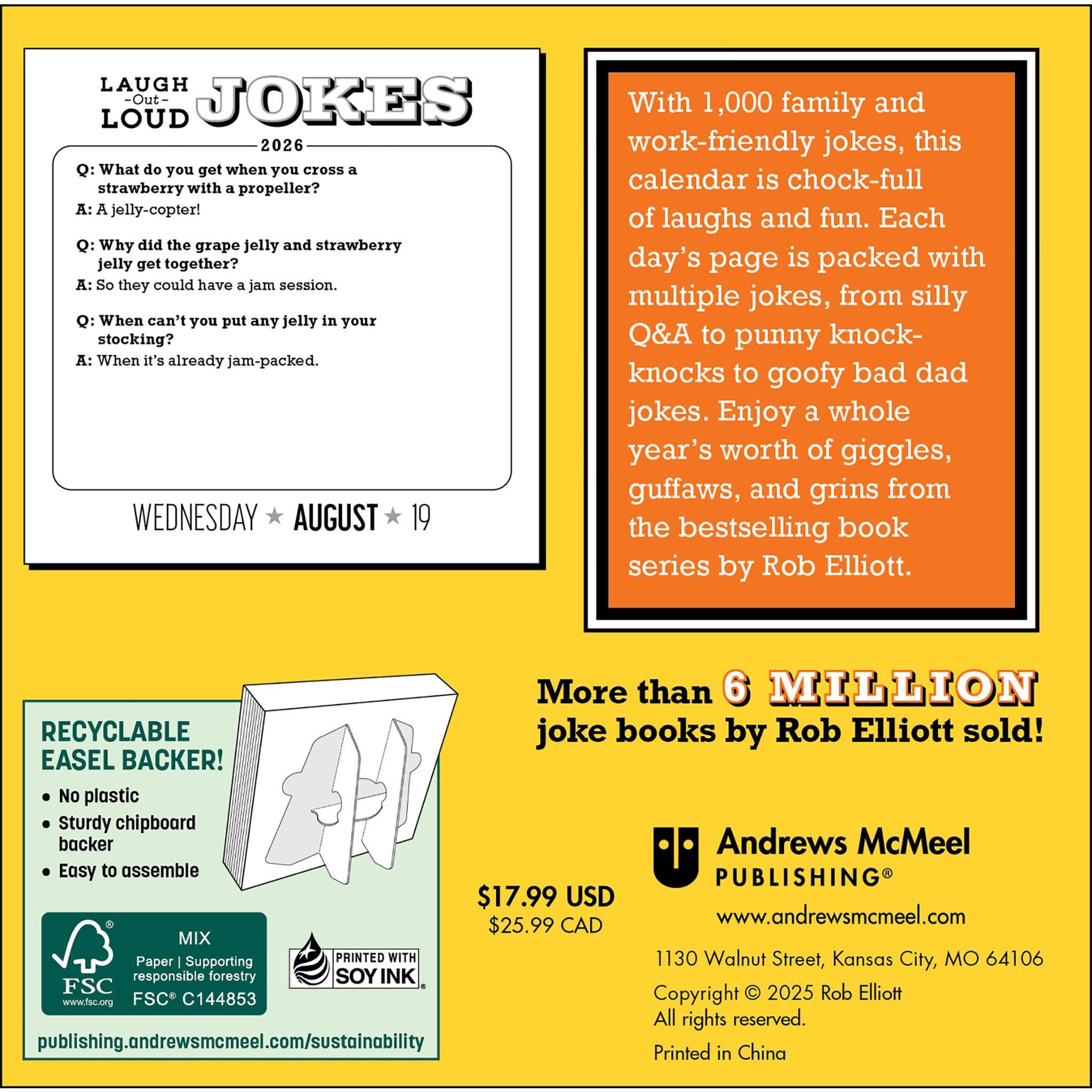 Laugh-Out-Loud Jokes 2026 Box Calendar - Online Only