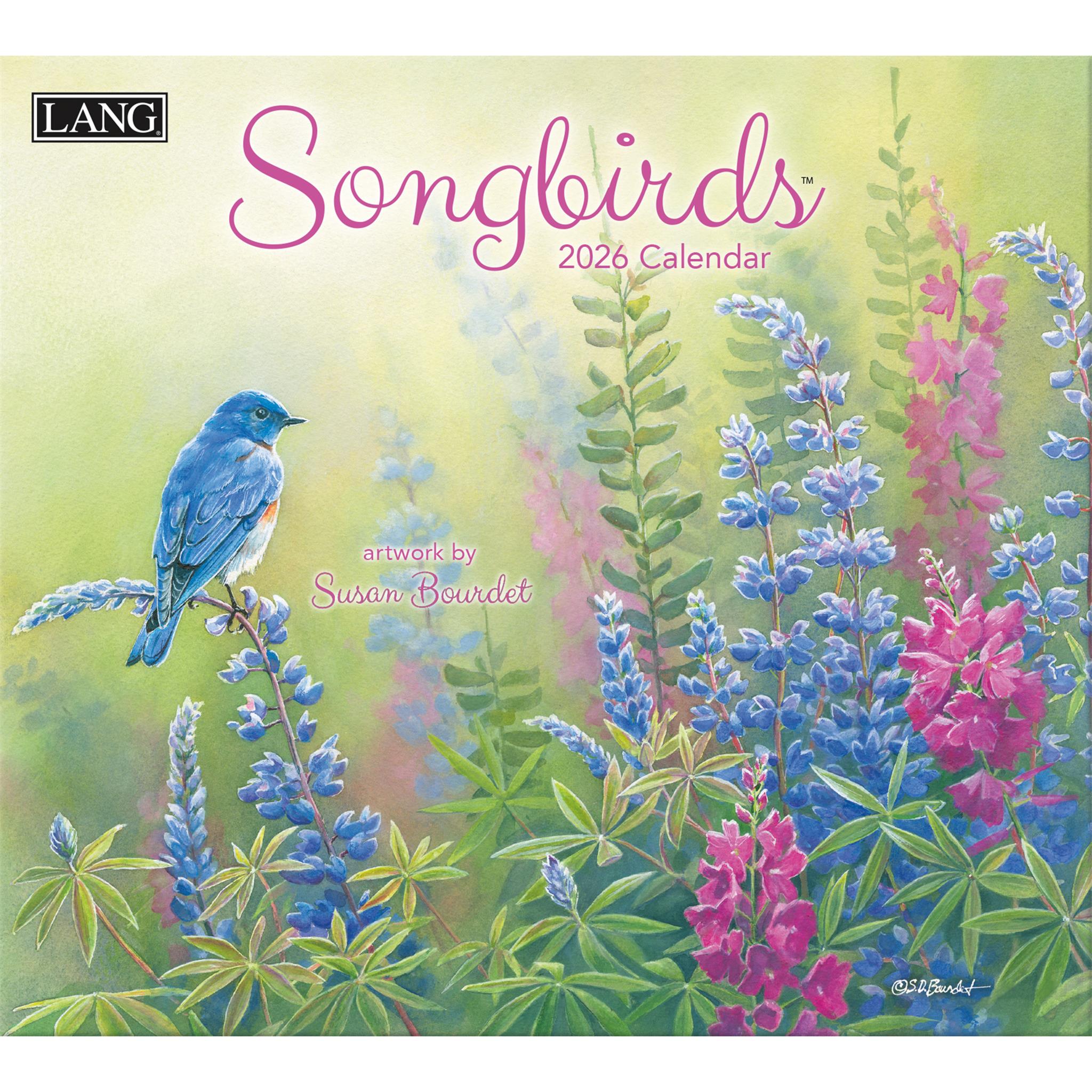 Songbirds 2026 Deluxe Wall Calendar