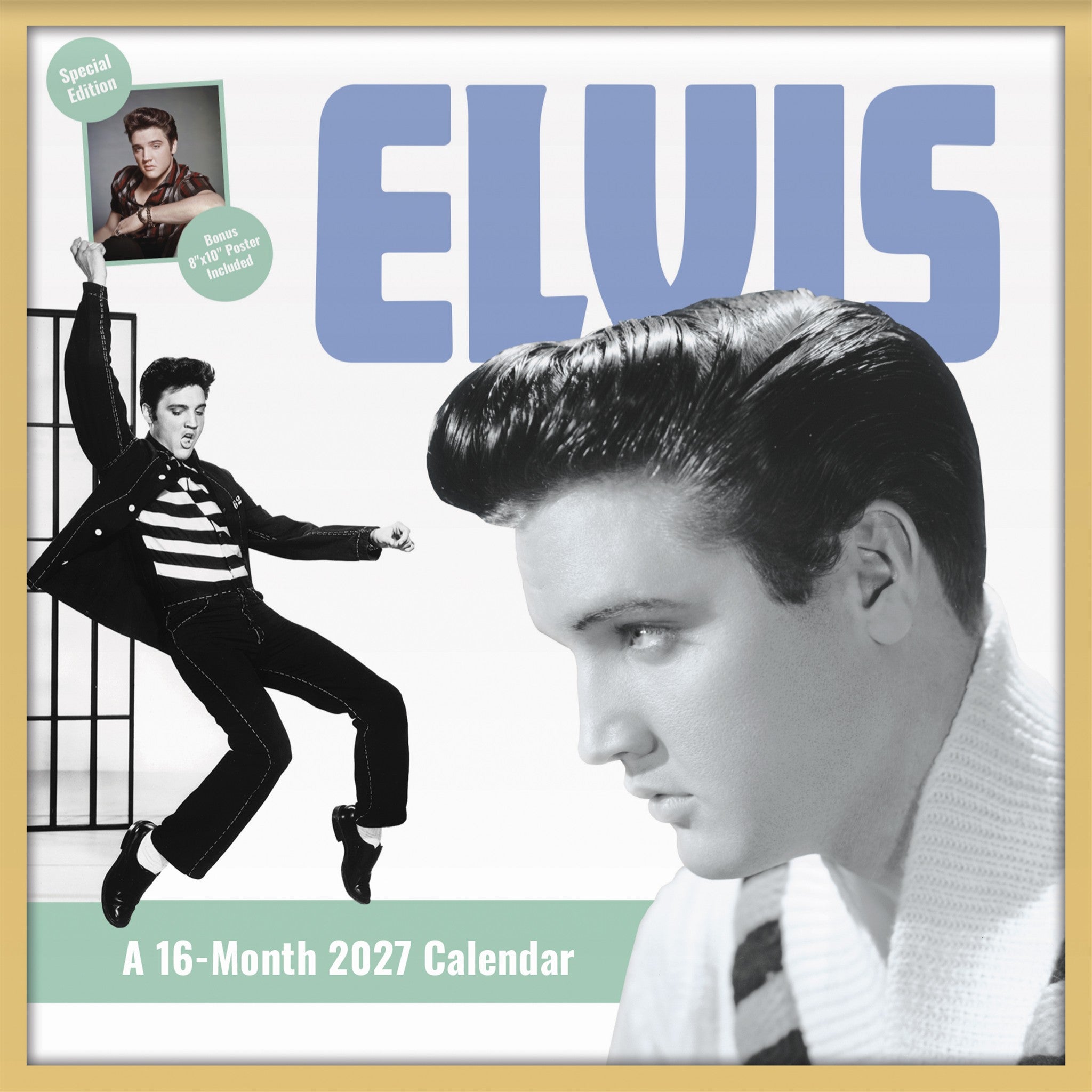 Elvis Presley Exclusive with Print 2027 Wall Calendar