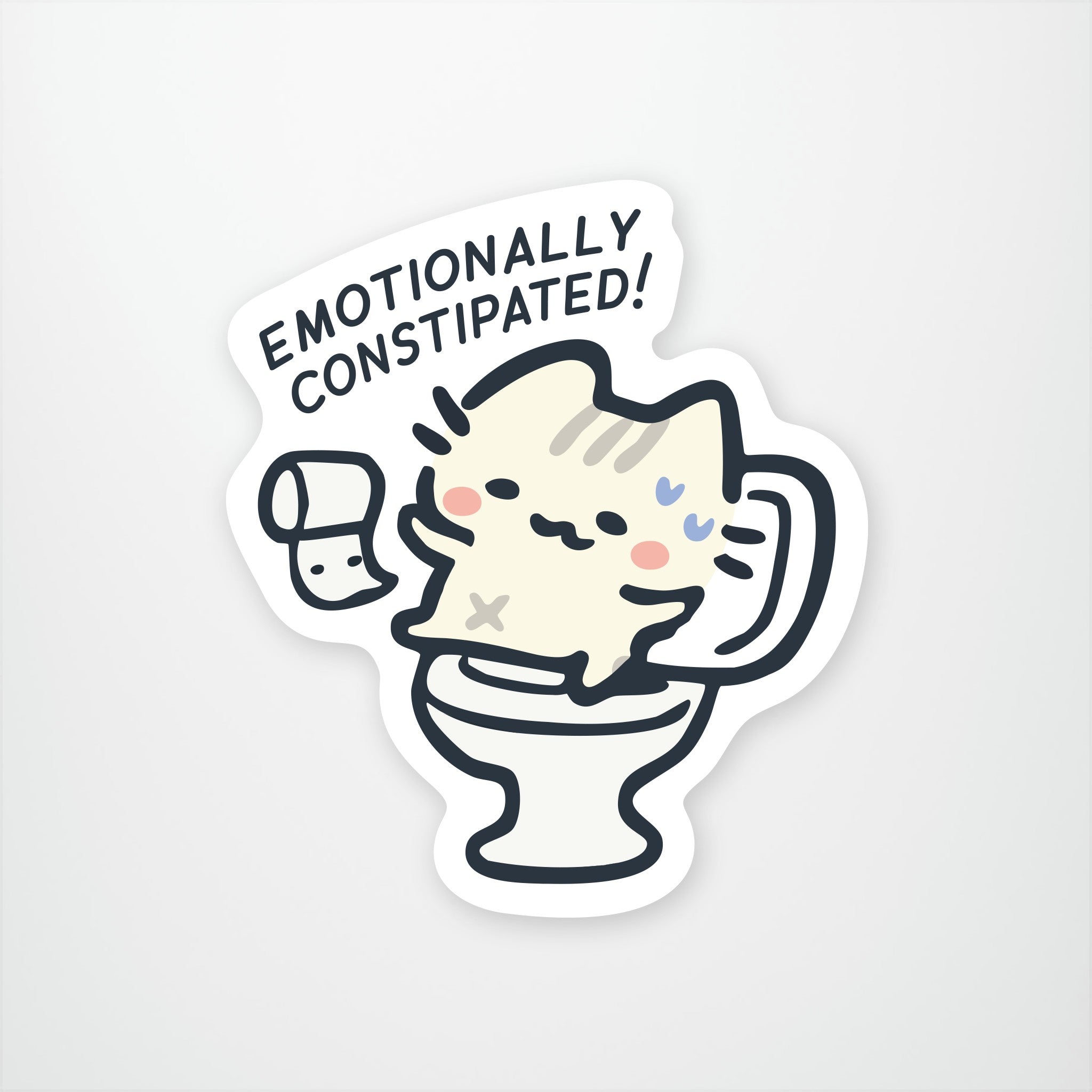Emotionally Constipated Vinyl Sticker