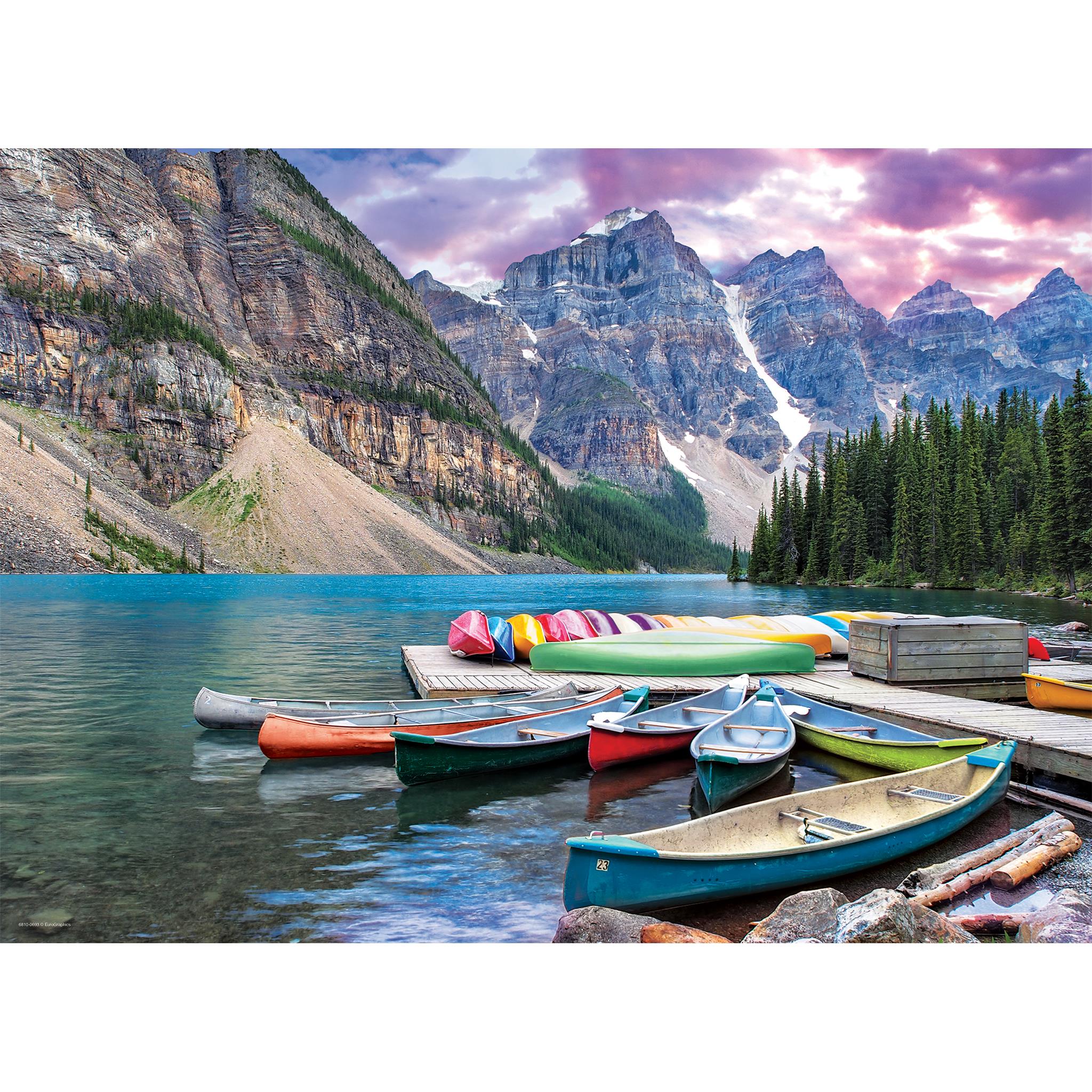 Canoes on the Lake Exclusive 1000 Piece Puzzle