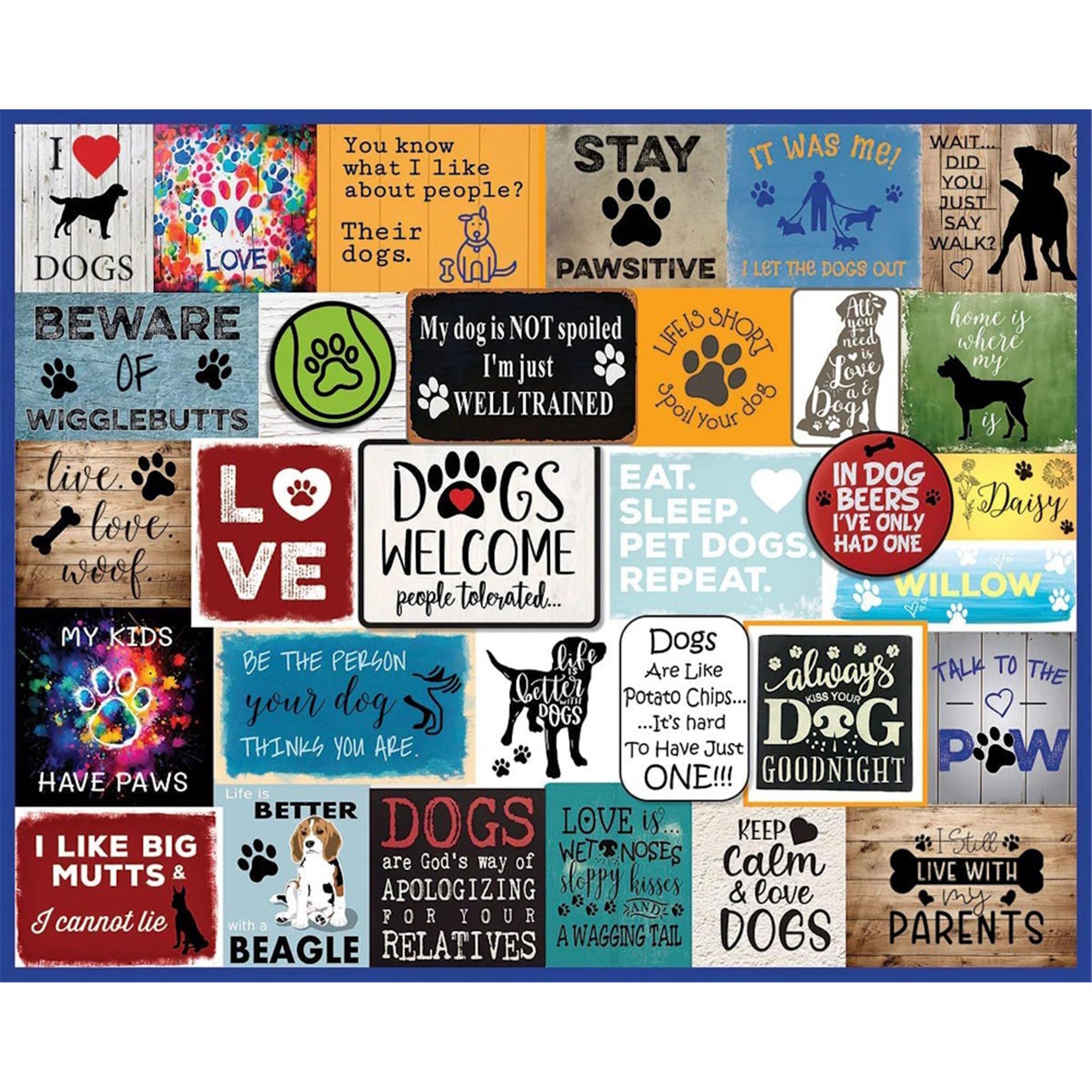 I Love Dogs 1000 Piece Puzzle