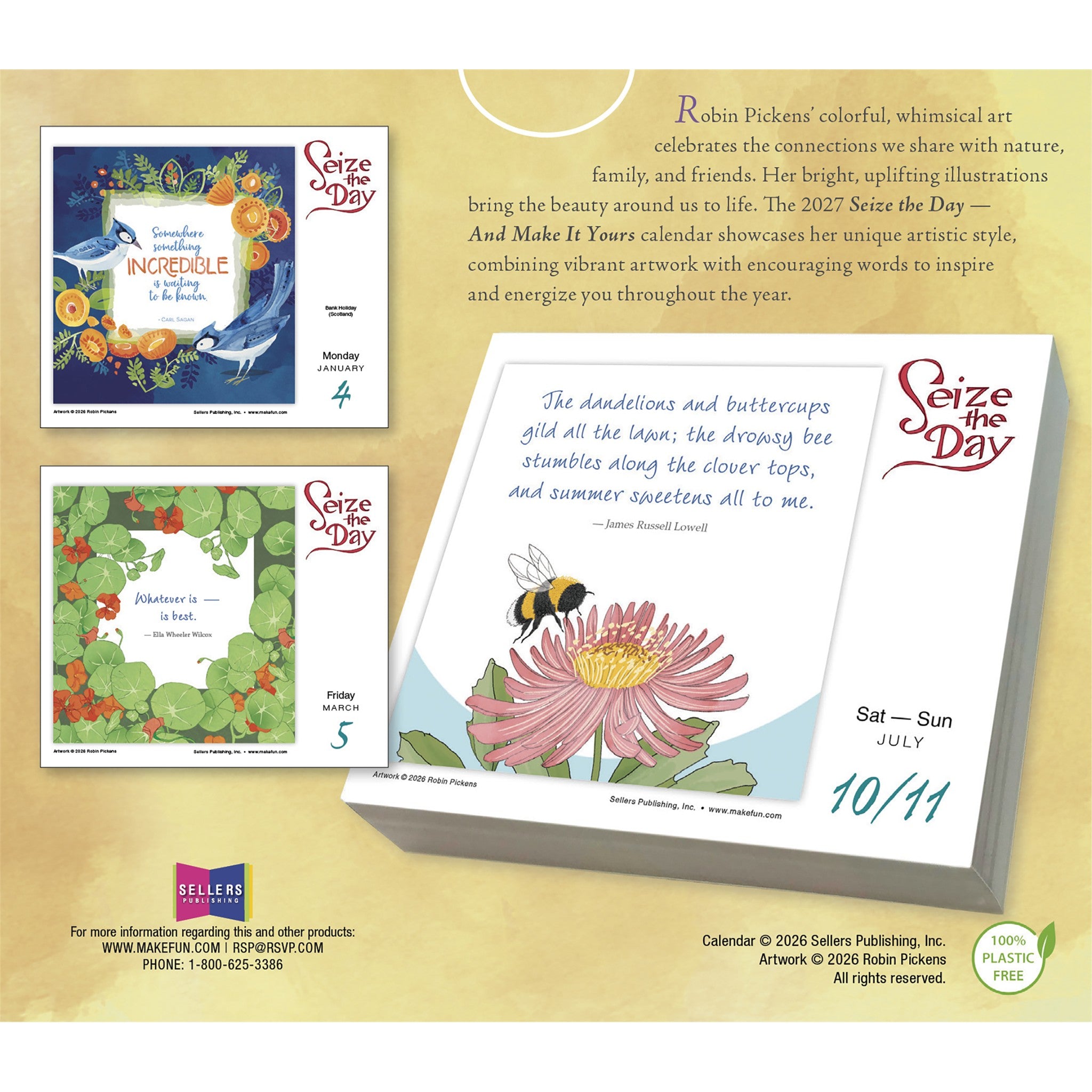 Seize the Day and Make it Yours 2027 Box Calendar