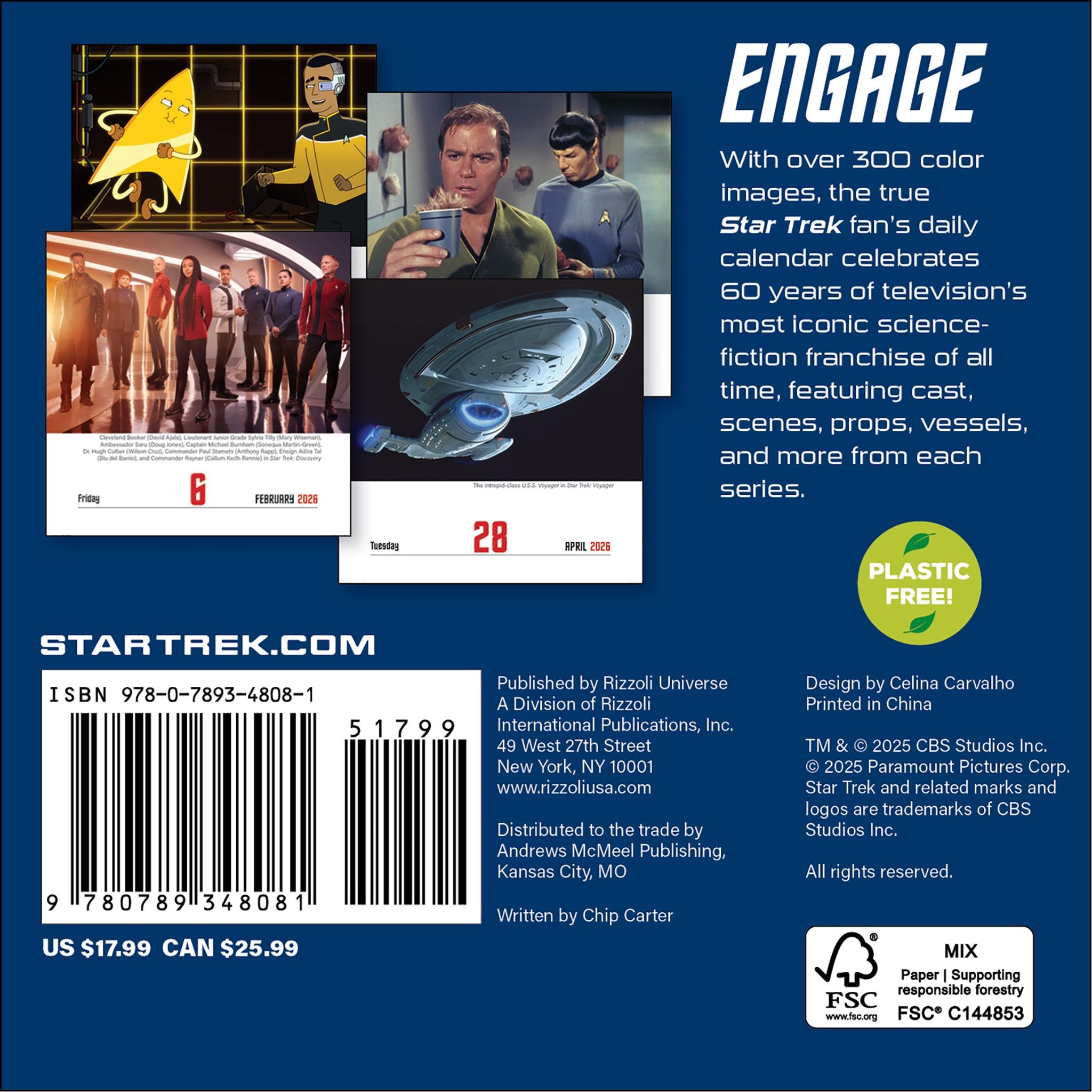 Star Trek Daily 2026 Box Calendar