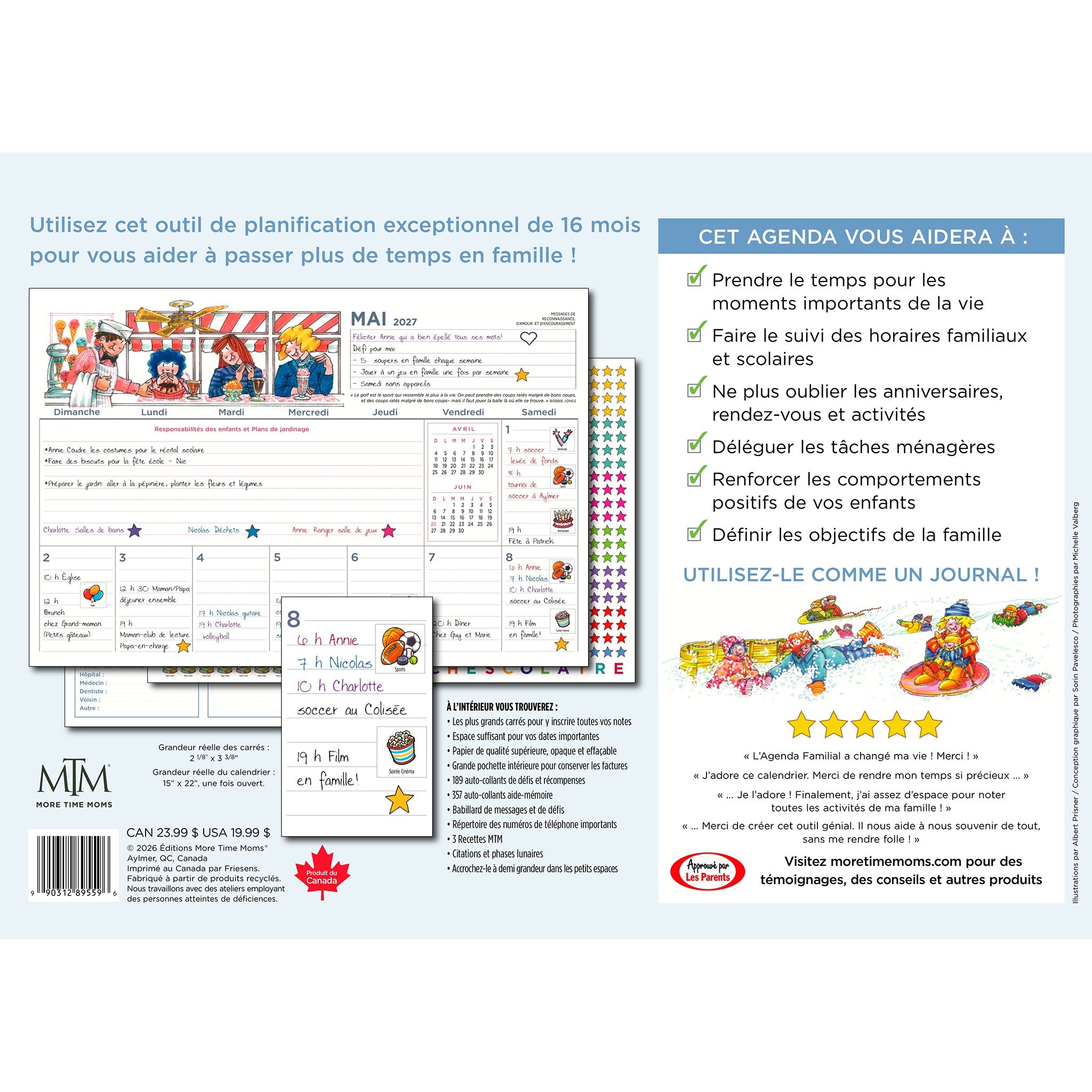 Agenda Familial 2027 Calendrier Mural (French)