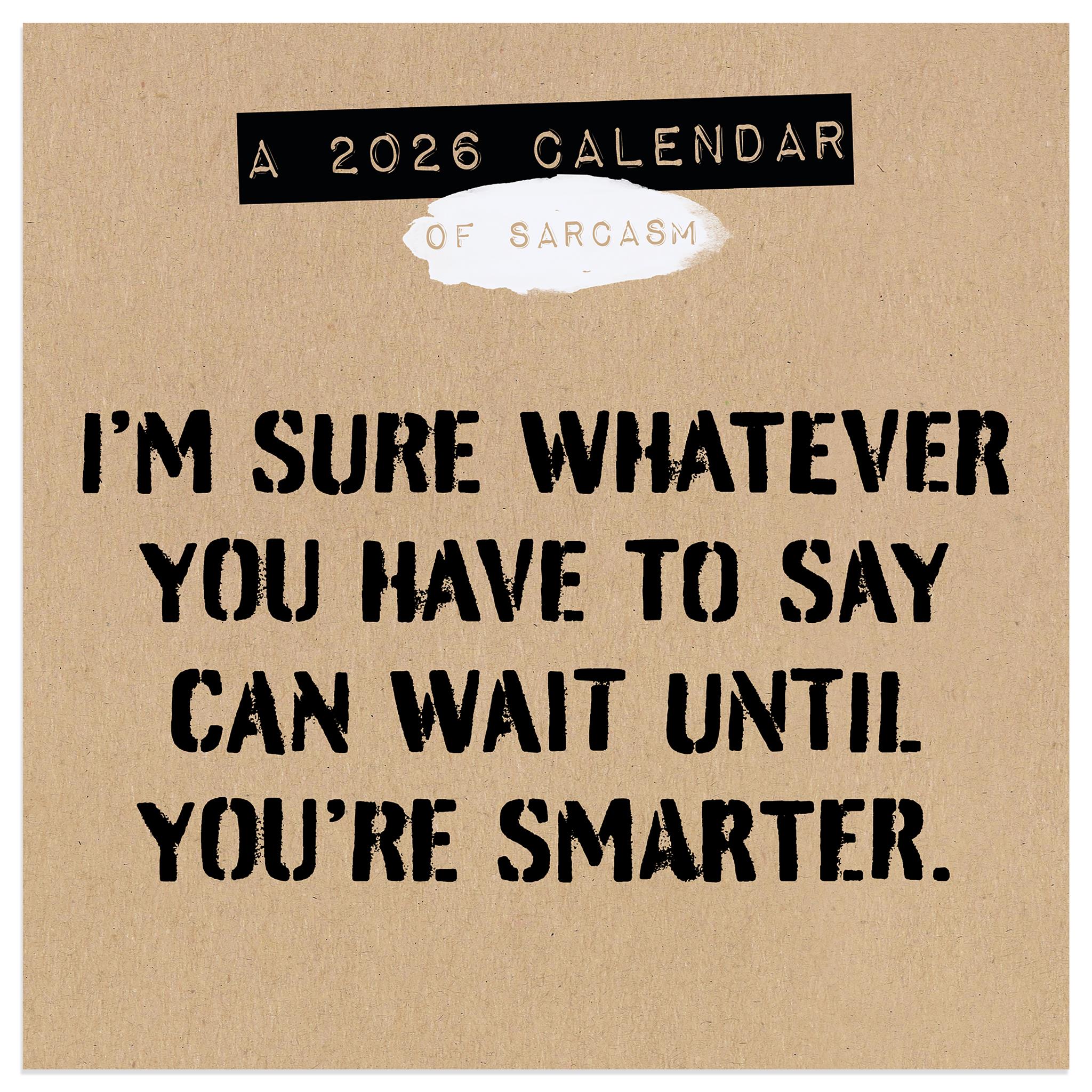 Anti Affirmations And Sarcasm 2026 Mini Calendar - Online Only