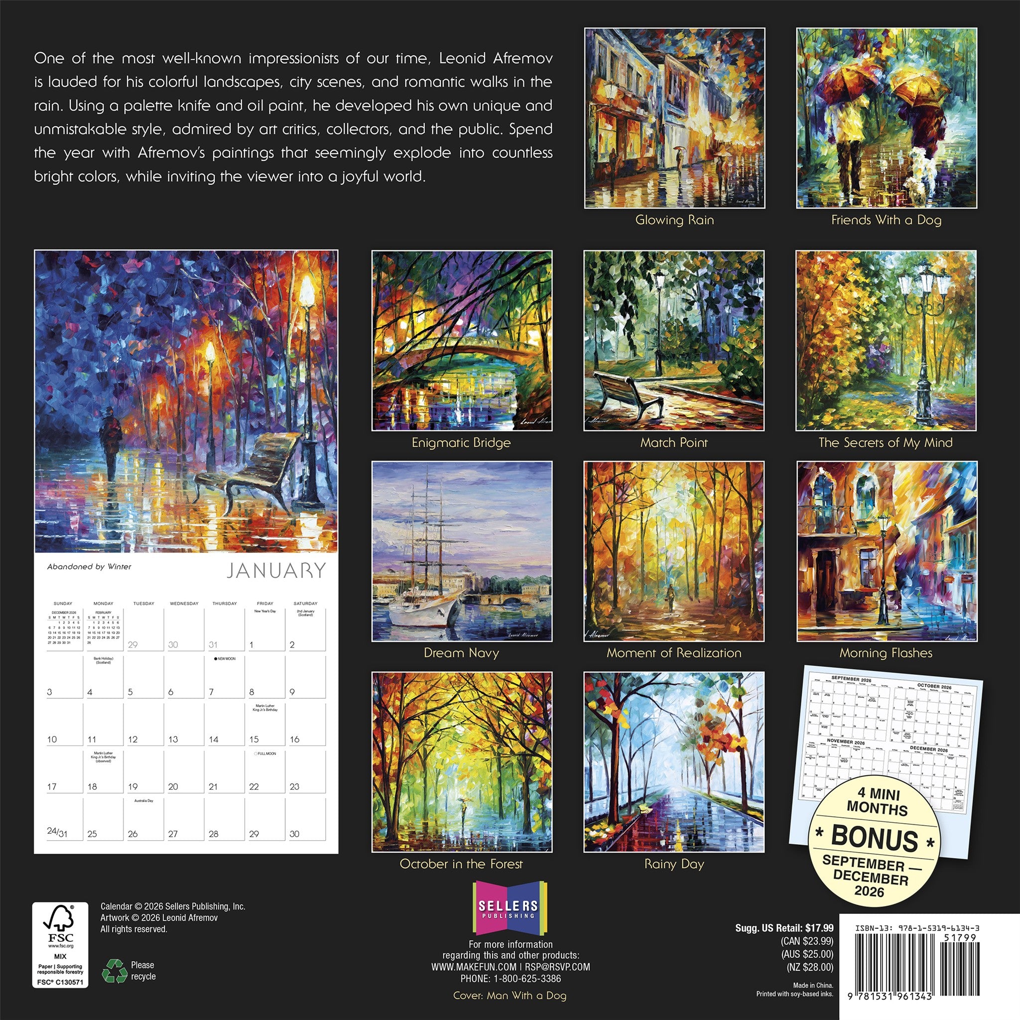 Impressions of Light 2027 Wall Calendar - Online Only
