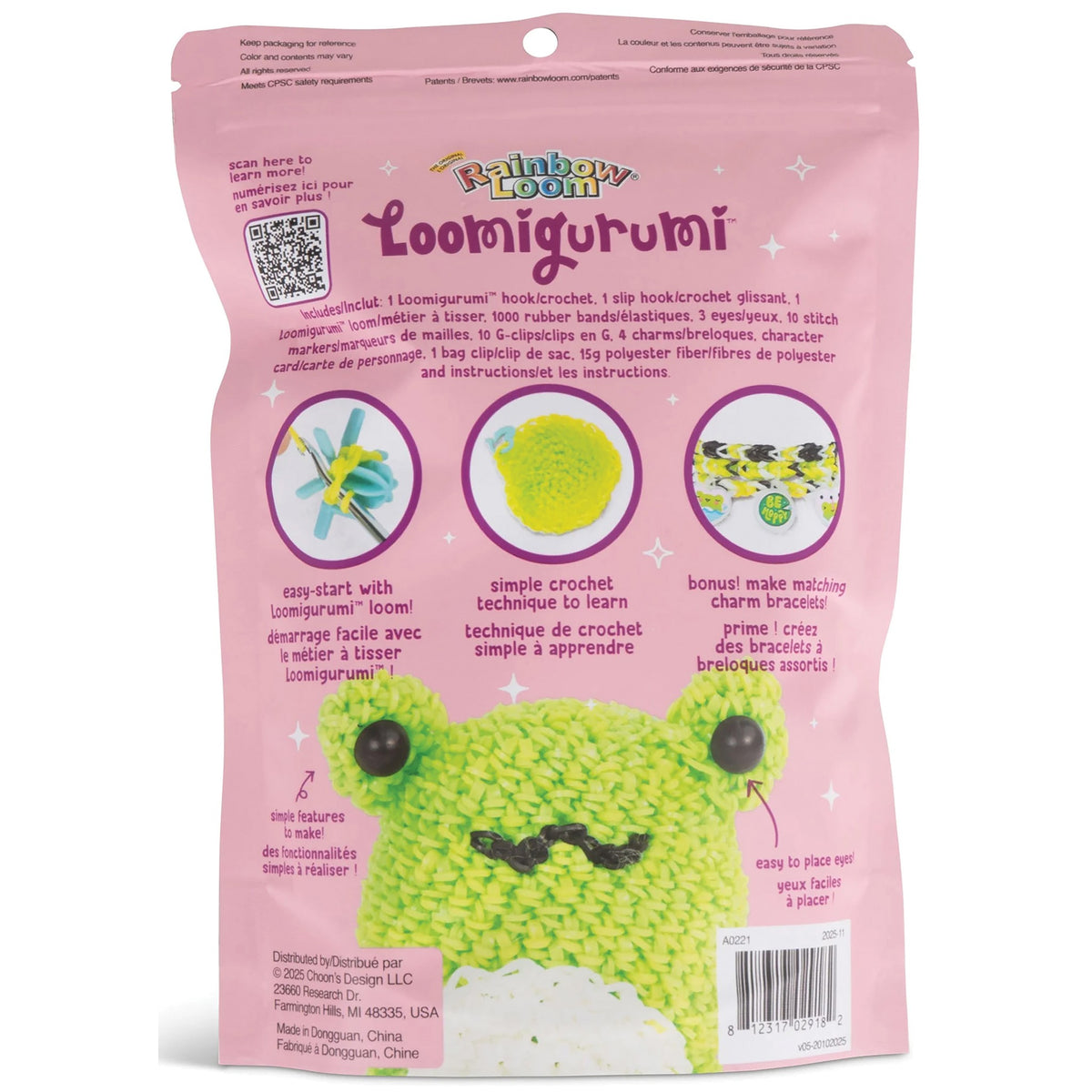 Frog Loomigurumi Charm Kit