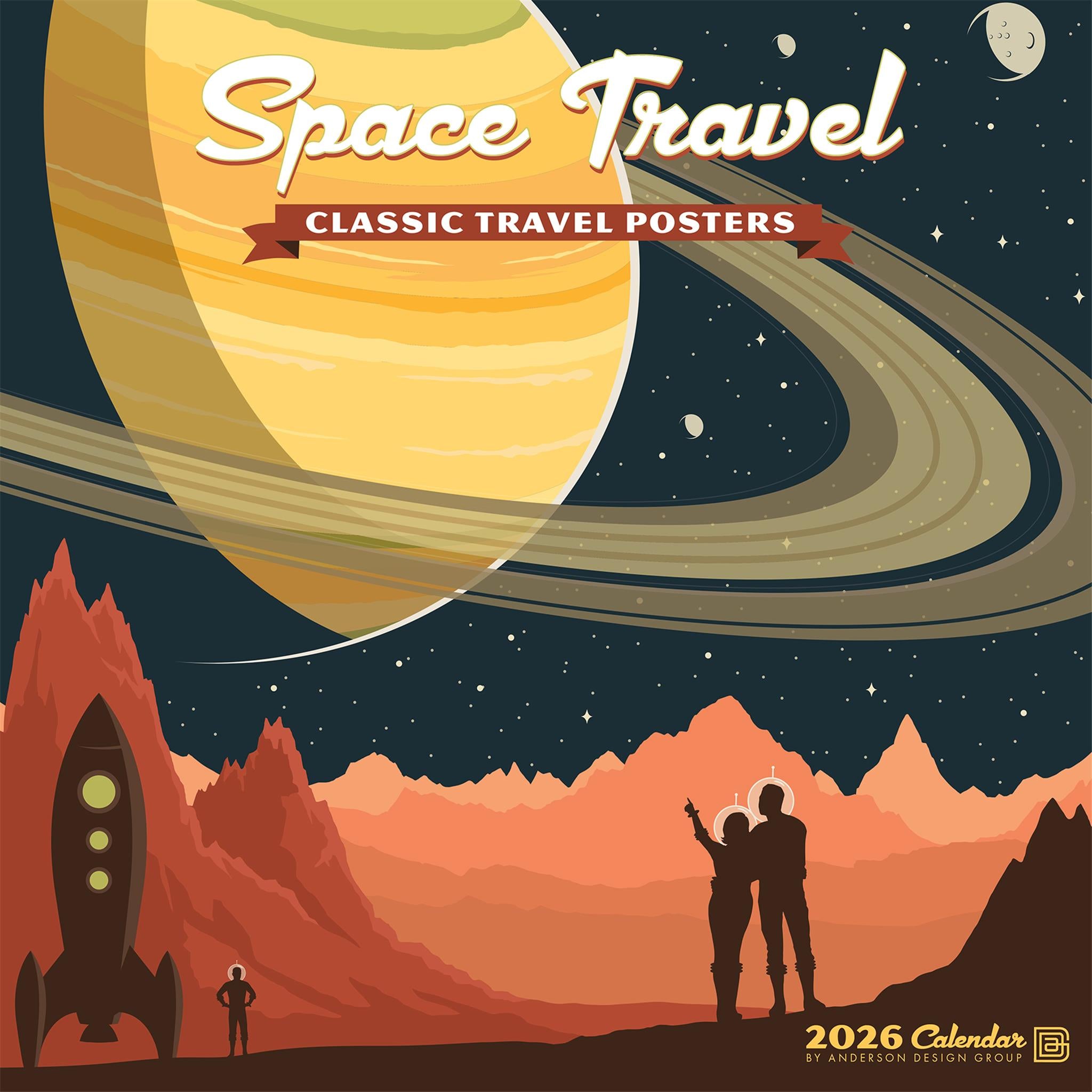 Space Travel Art 2026 Wall Calendar - Online Only