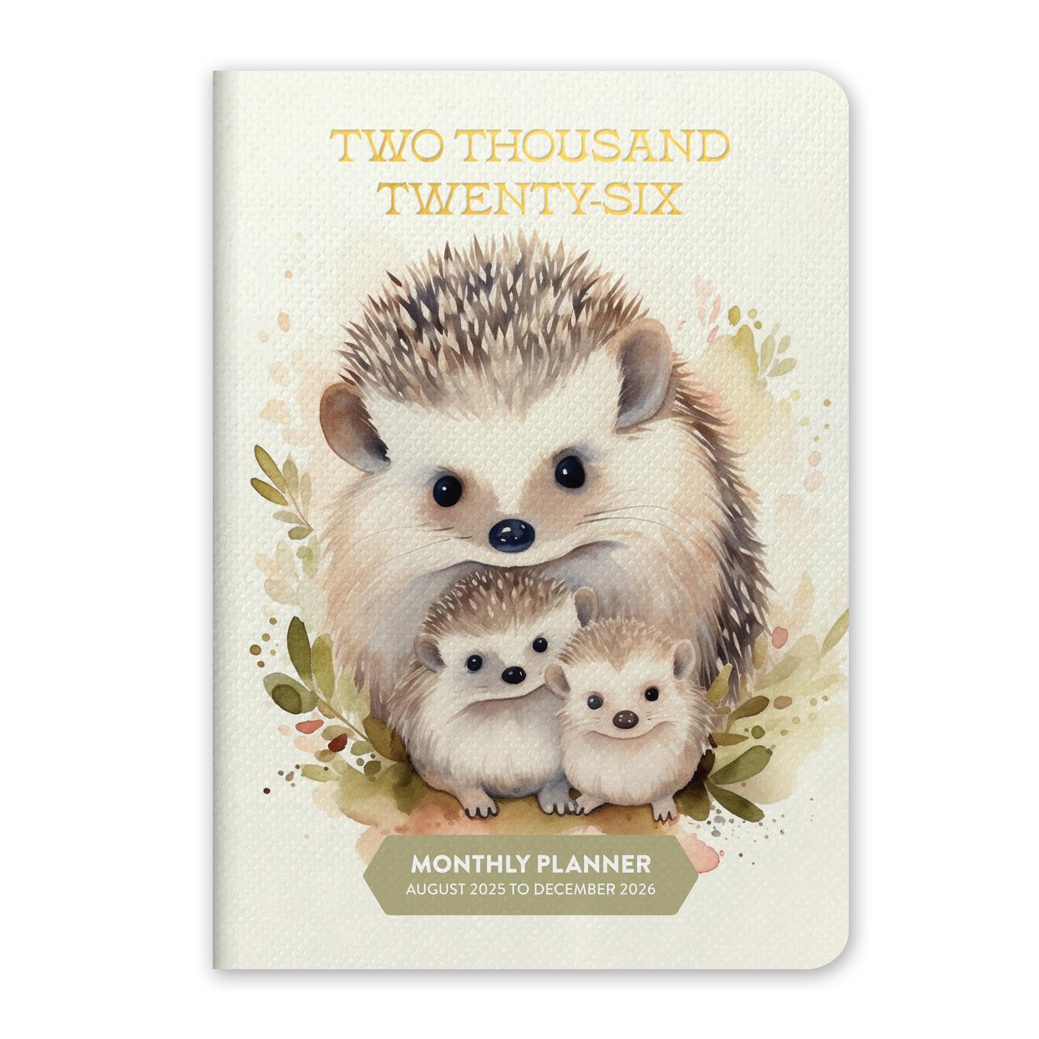 Hedgehog 2025-2026 Monthly Exclusive Pocket Planner