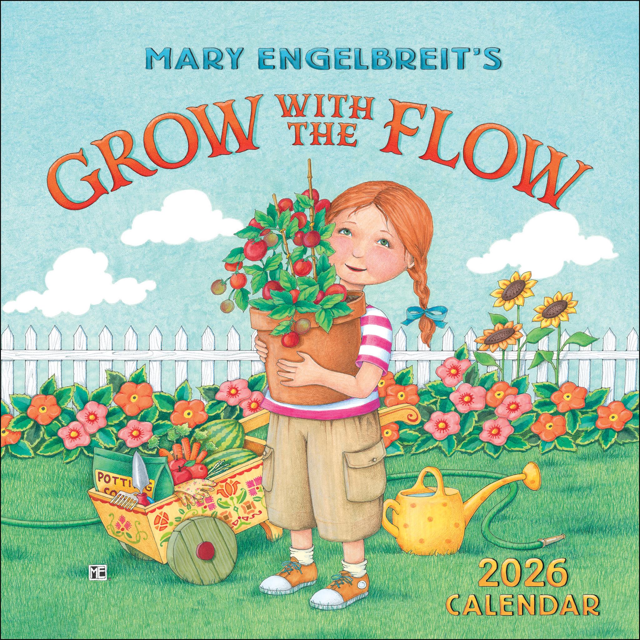Mary Engelbreits Grow With The Flow 2026 Mini Calendar - Online Only