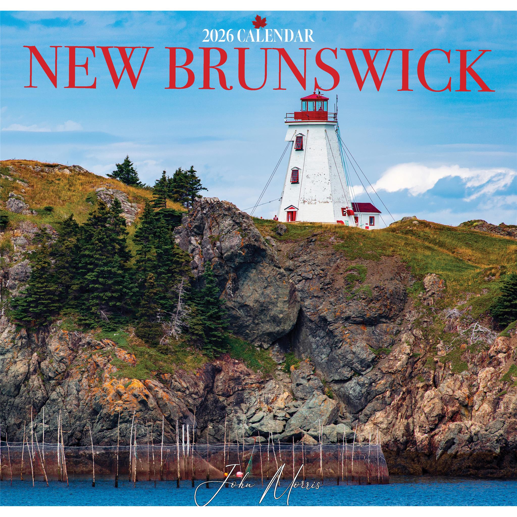 Nouveau Brunswick 2026 Wall Calendar