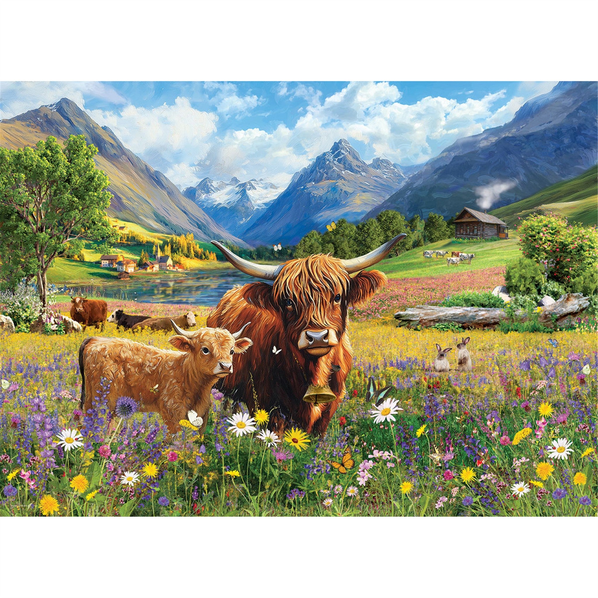 Highland Cows 1000 Piece Puzzle