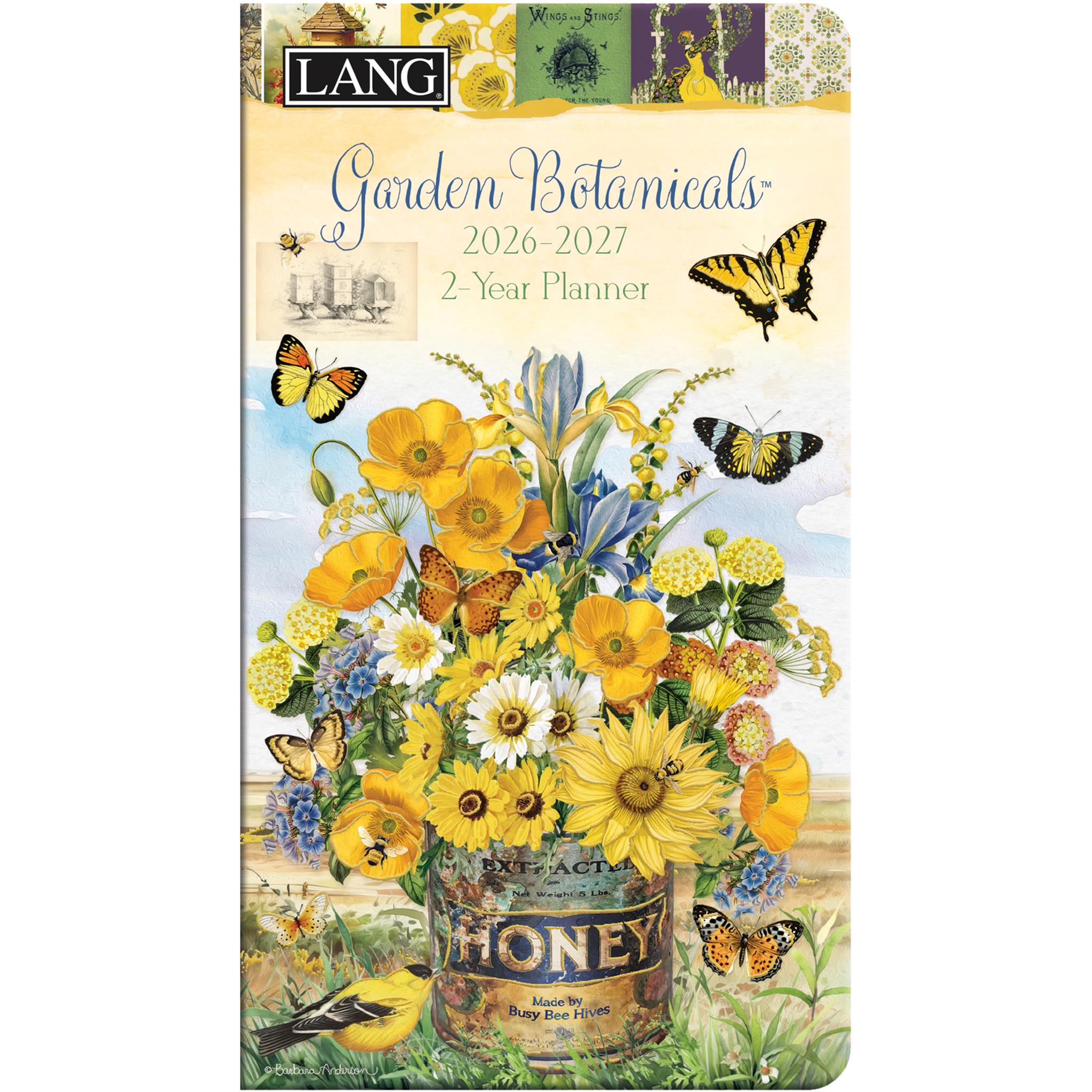 Garden Botanical 2026 2 Yr Pocket Planner Calendar