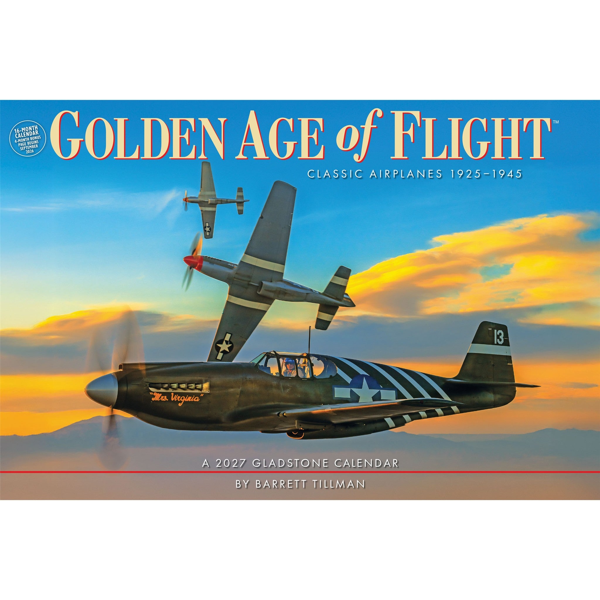 Golden Age of Flight 2027 Wall Calendar