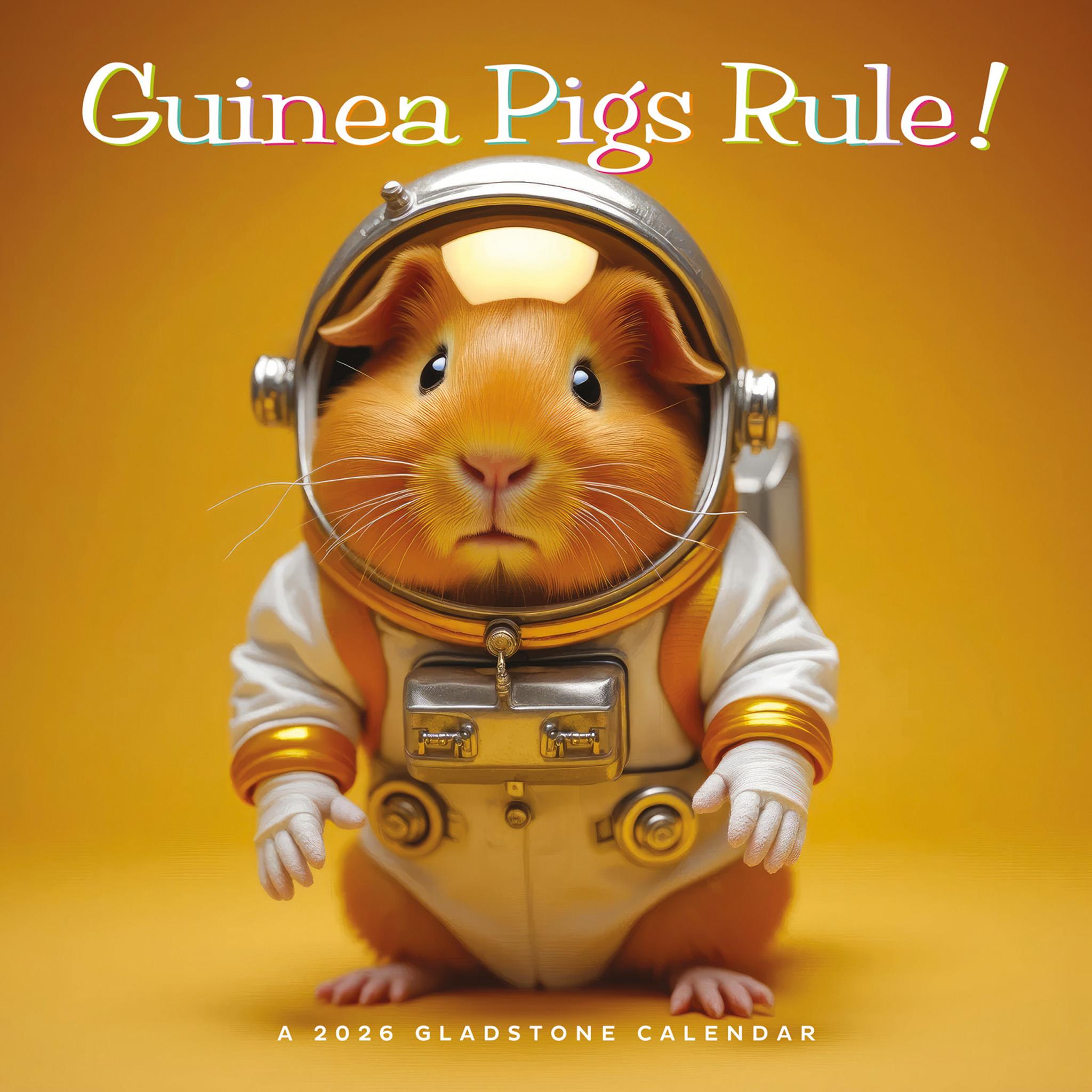 Guinea Pigs Rule! 2026 Wall Calendar