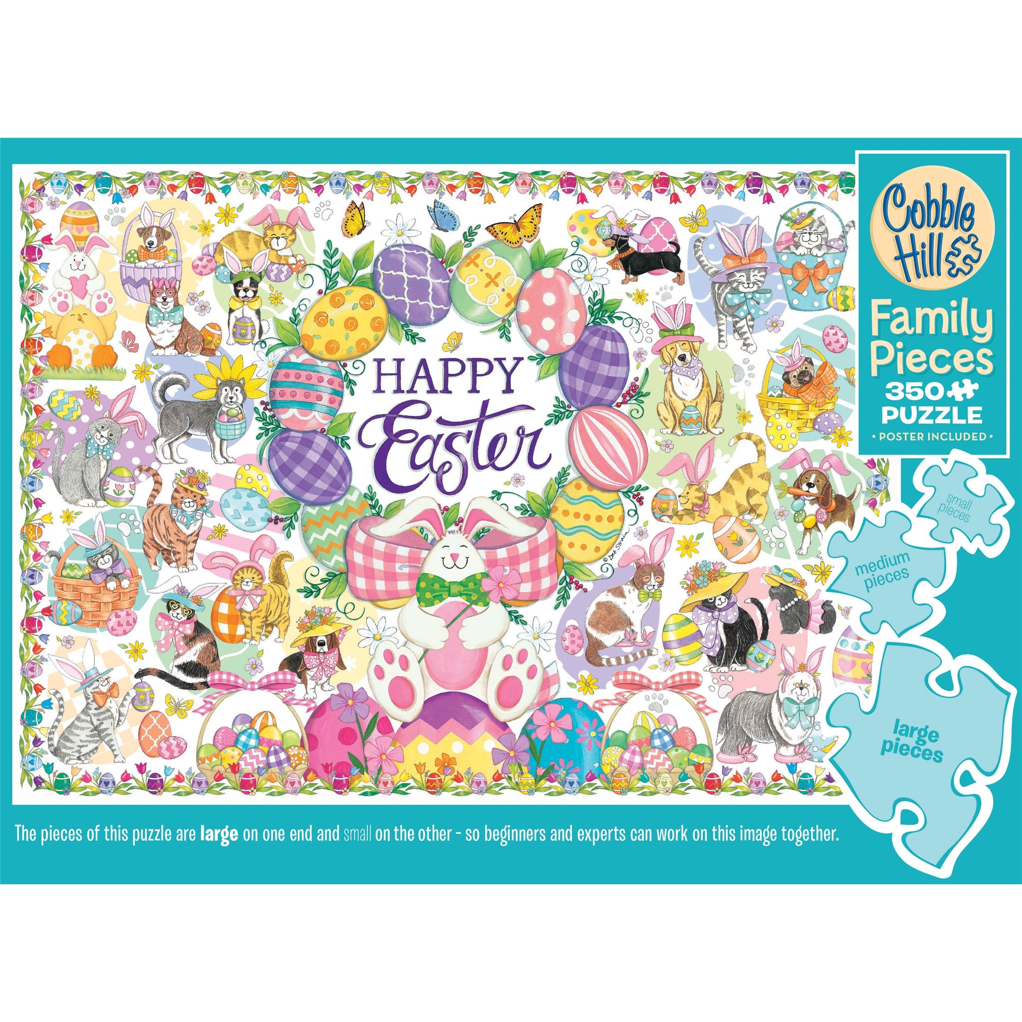 Happy Easter 350 Piece Puzzle - Online Only