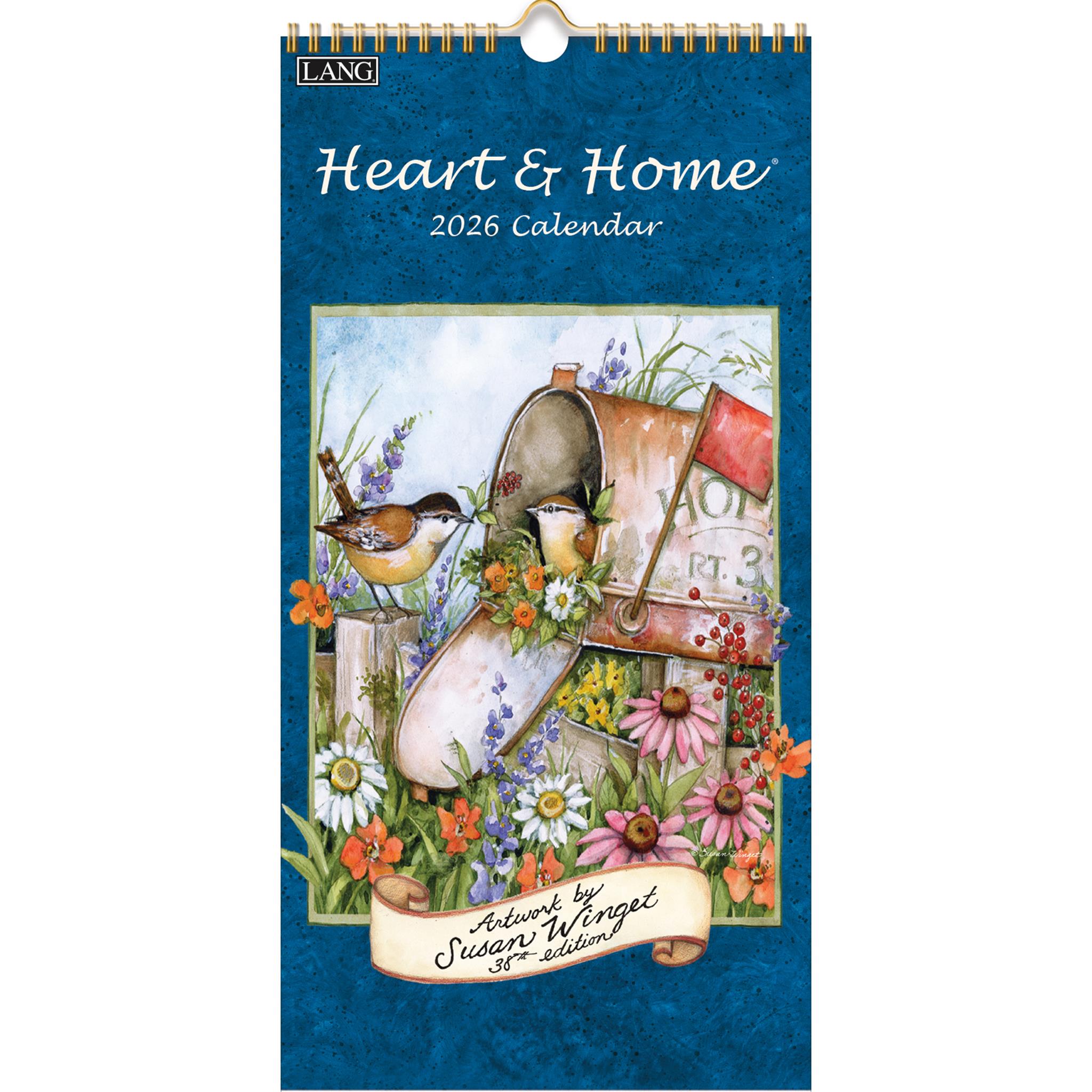 Heart And Home 2026 Slim Calendar