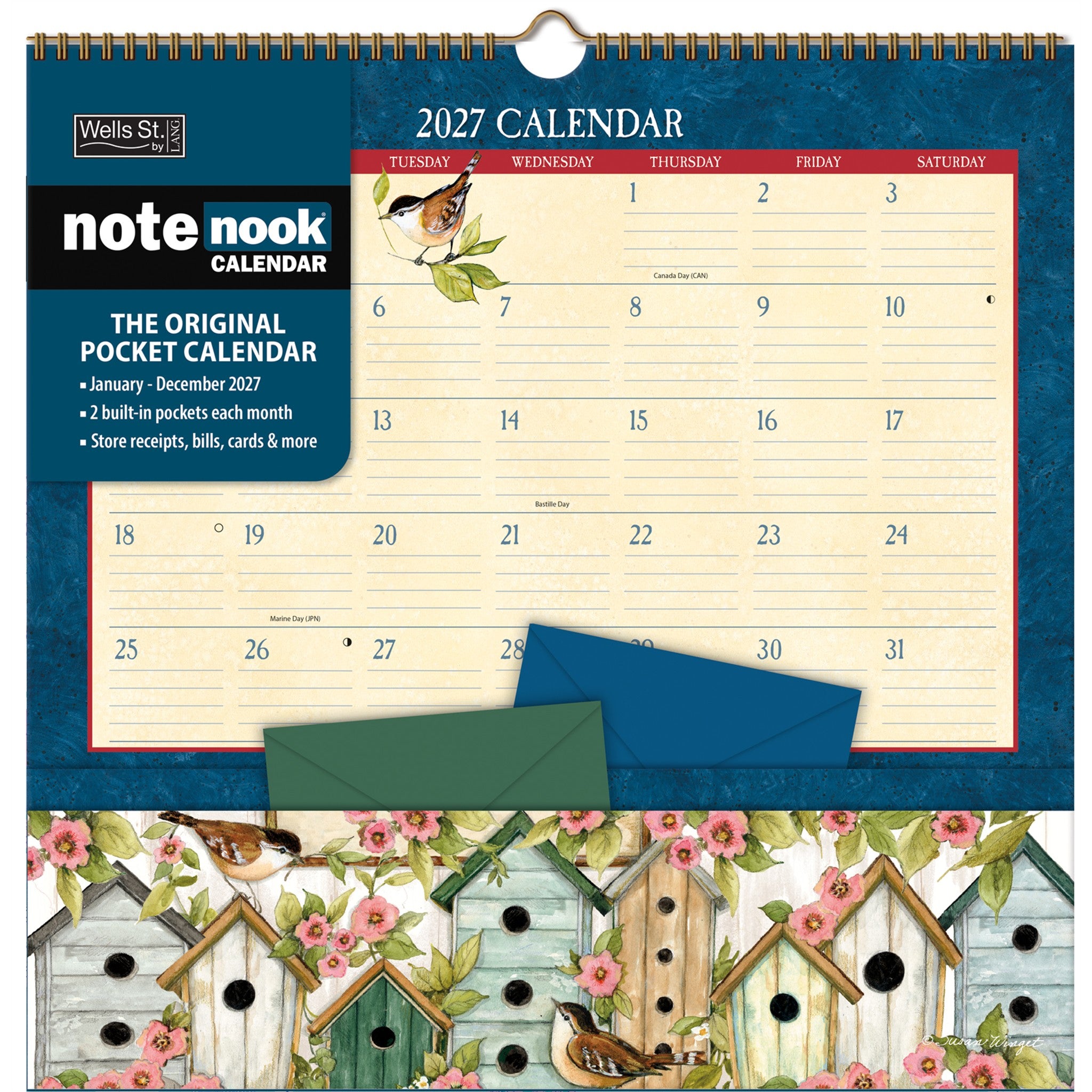 Heart and Home Note Nook 2027 Wall Calendar