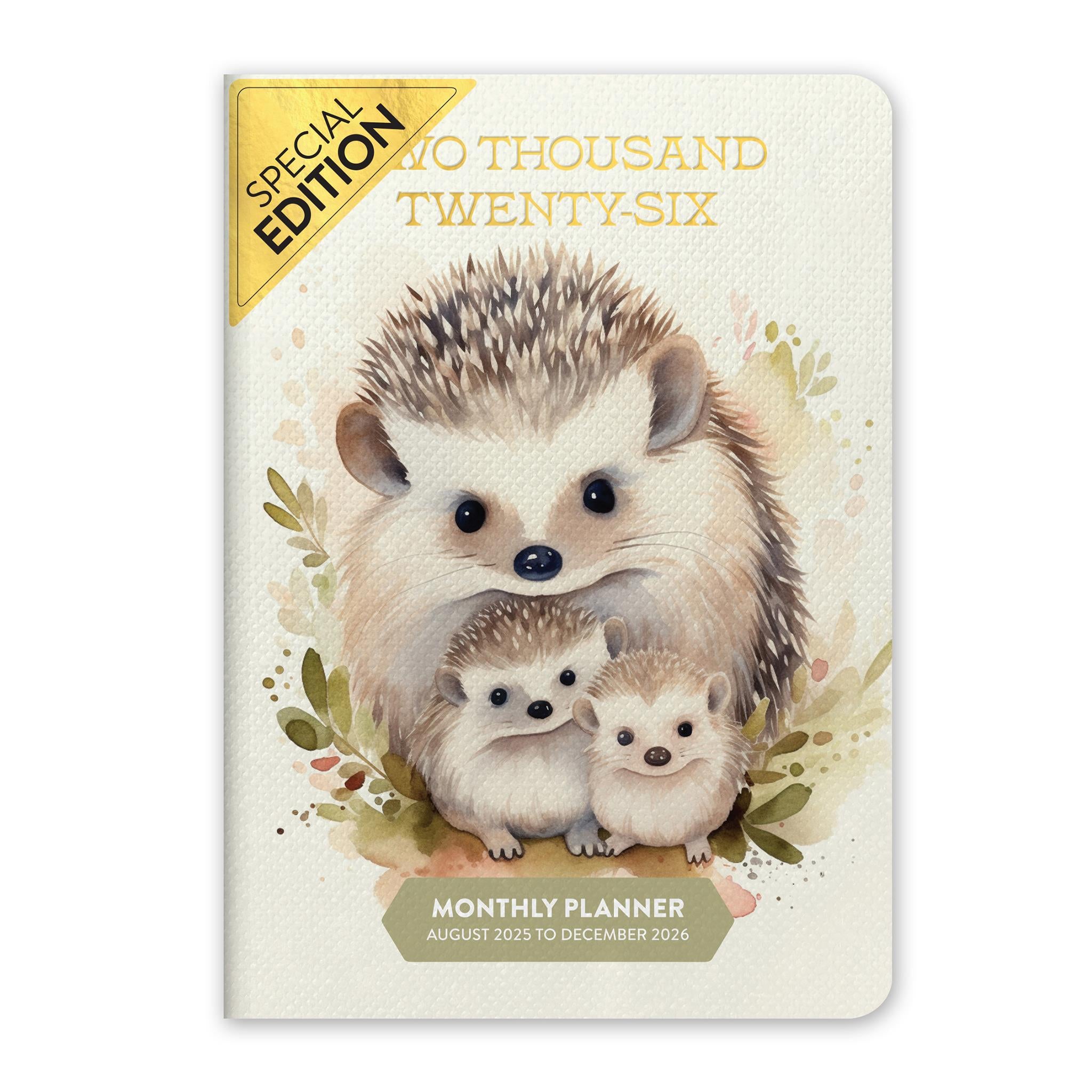 Hedgehog 2025-2026 Monthly Exclusive Pocket Planner