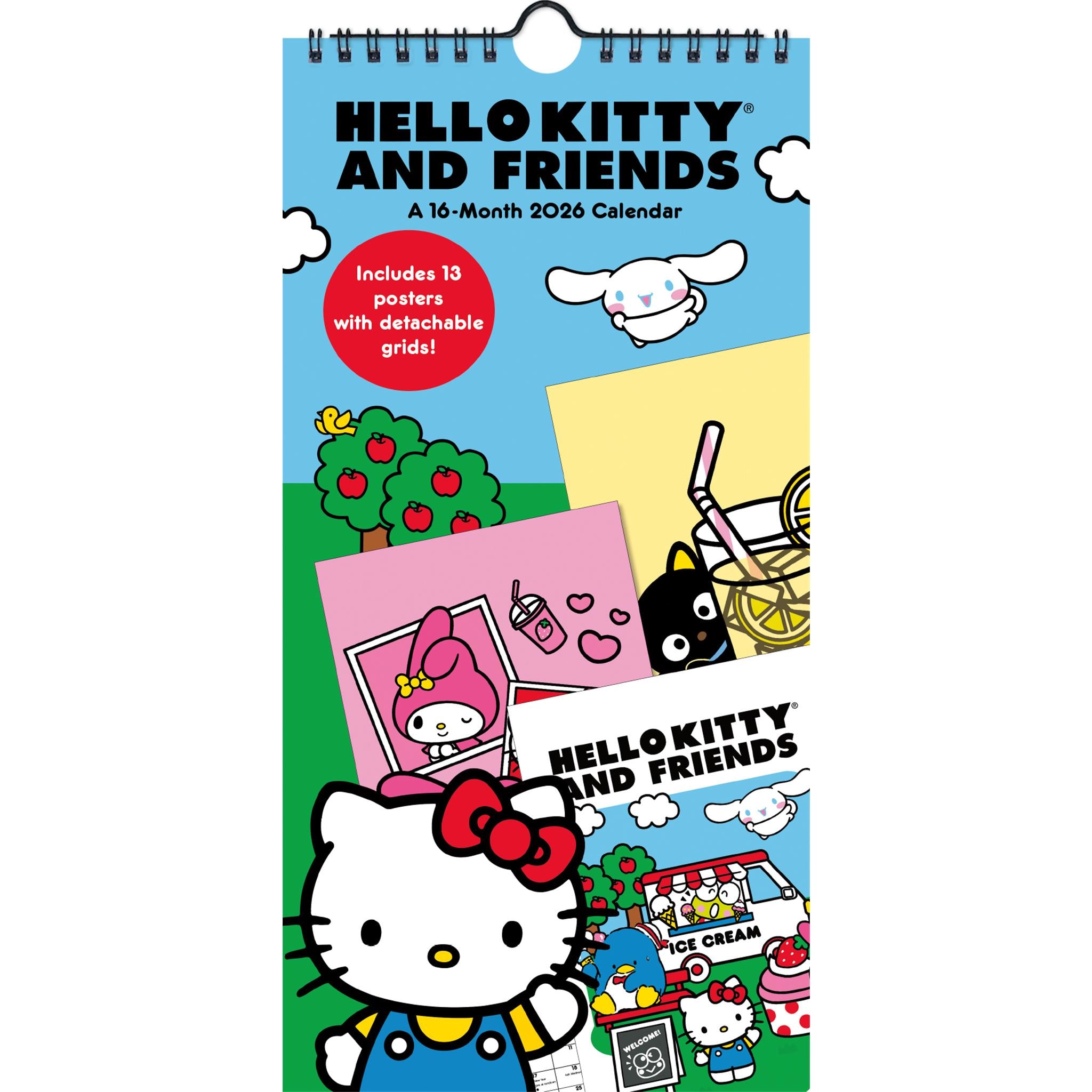 Hello Kitty and Friends 2026 Mini Poster Calendar