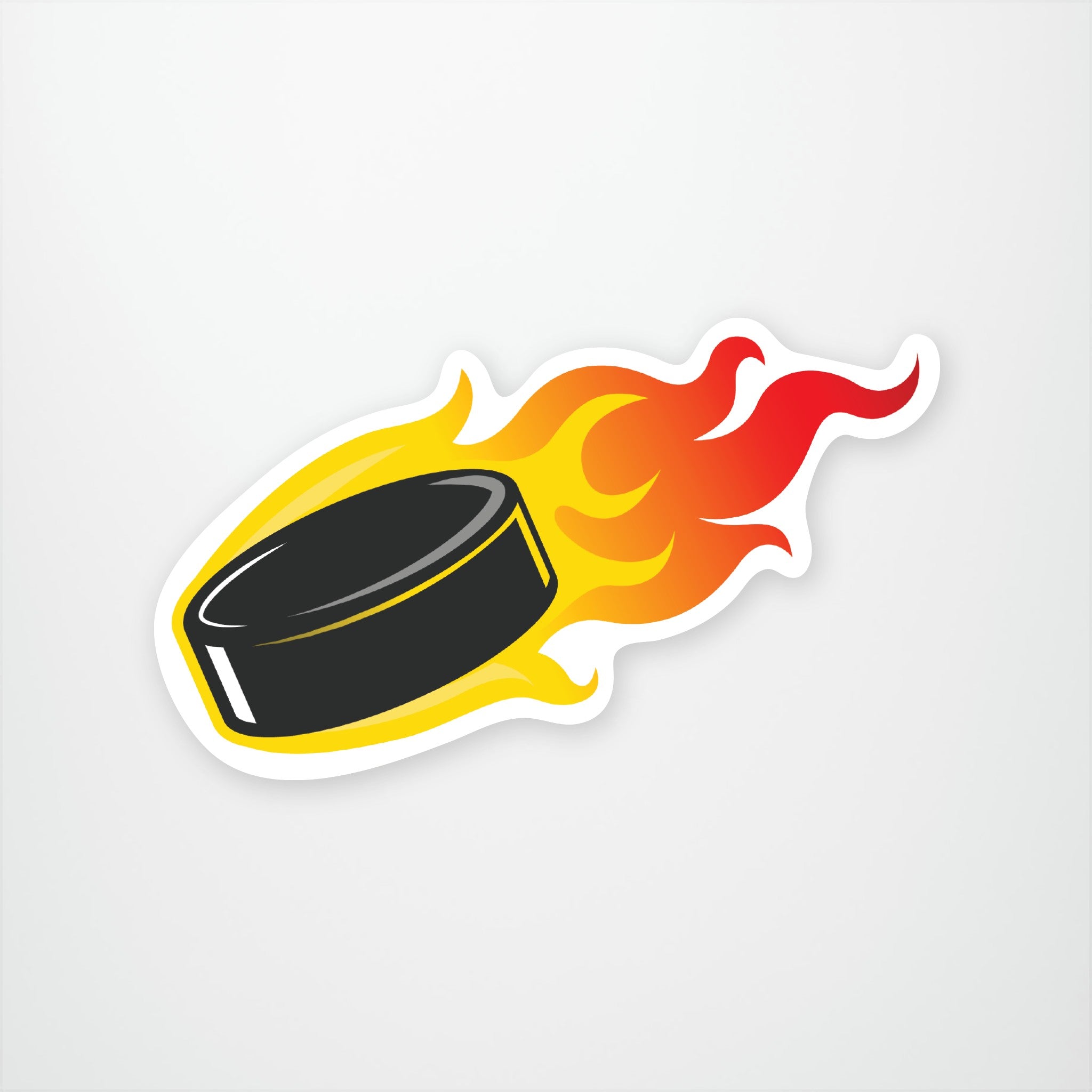 Hockey Puck Vinyl Sticker