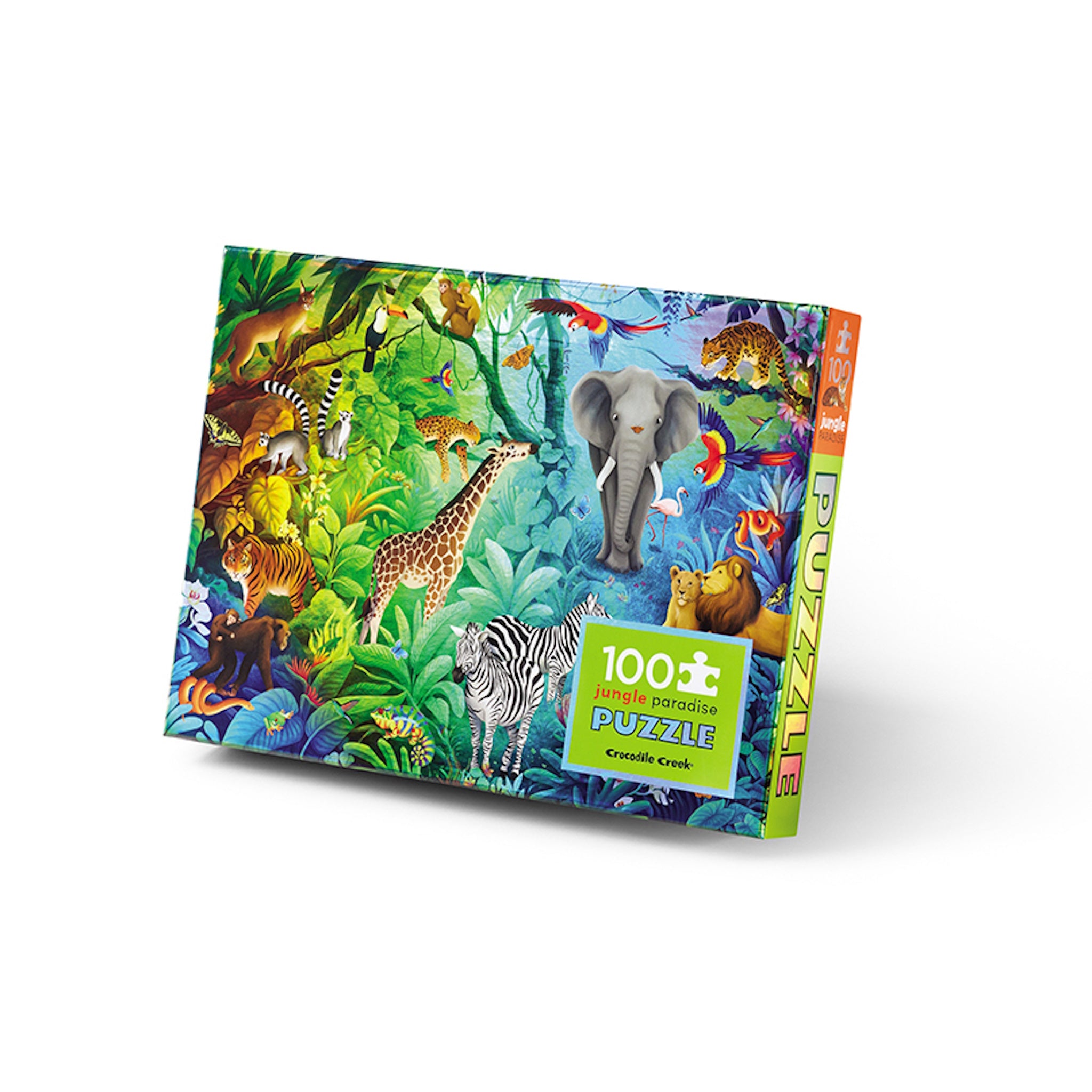 クリスタルウォール＆クリスタルエッジ セット 732396791025 Holographic Jungle Paradise Jigsaw Puzzle (100 Piece
