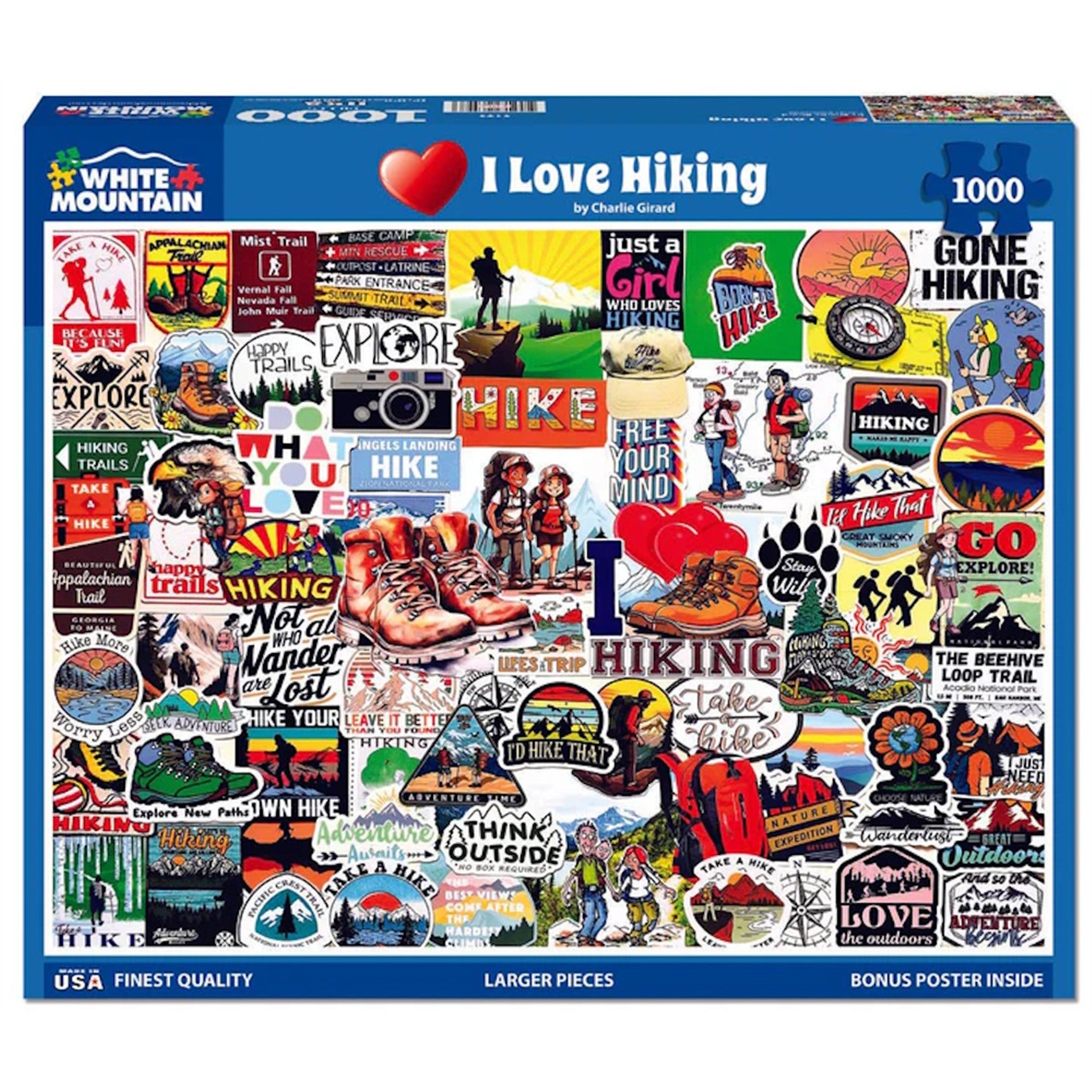 I Love Hiking 1000 Piece Puzzle