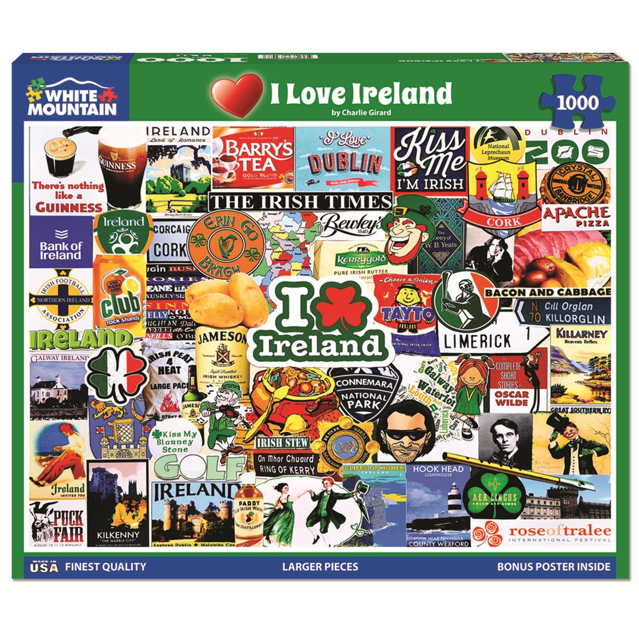 I Love Ireland 1000 Piece Puzzle - Online Only
