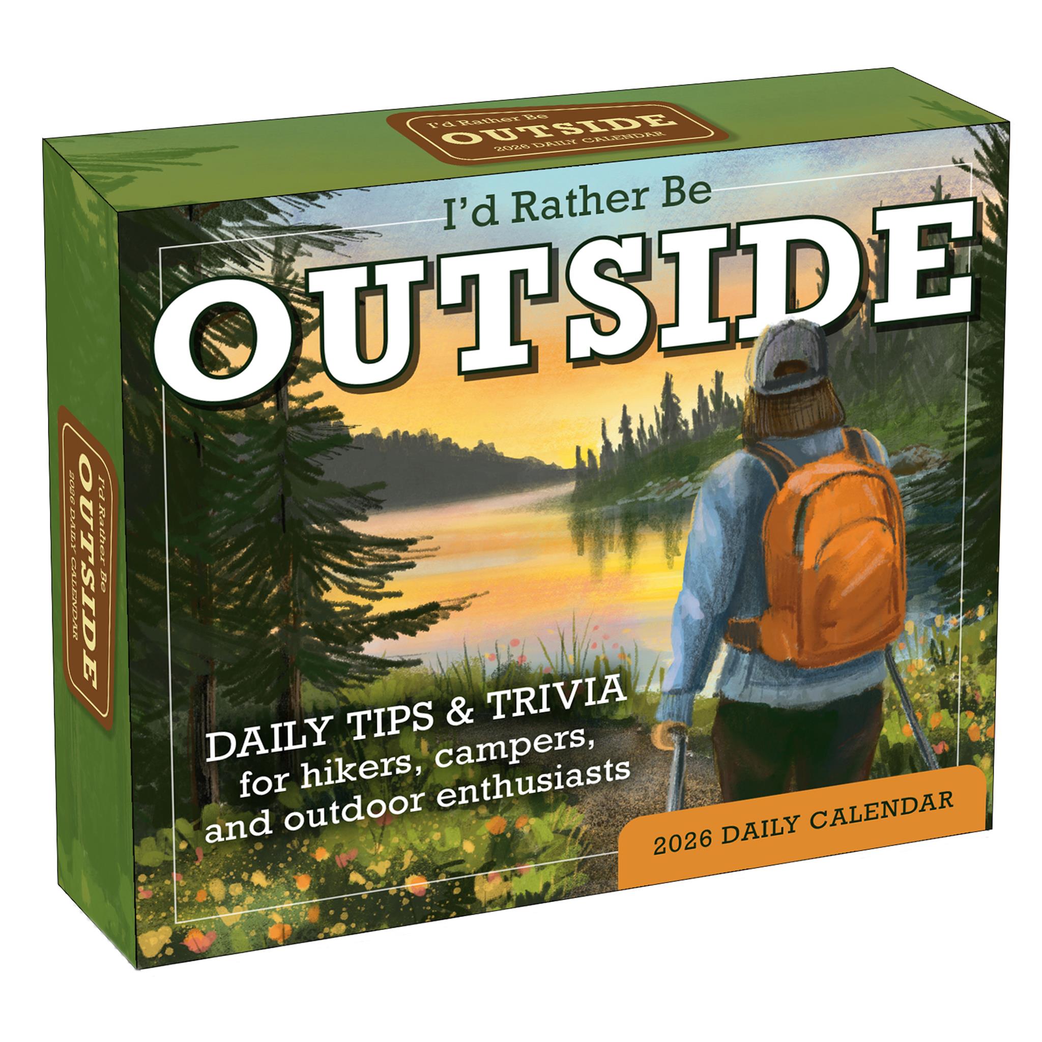I'd Rather Be Outside 2026 Box Calendar - Online Only