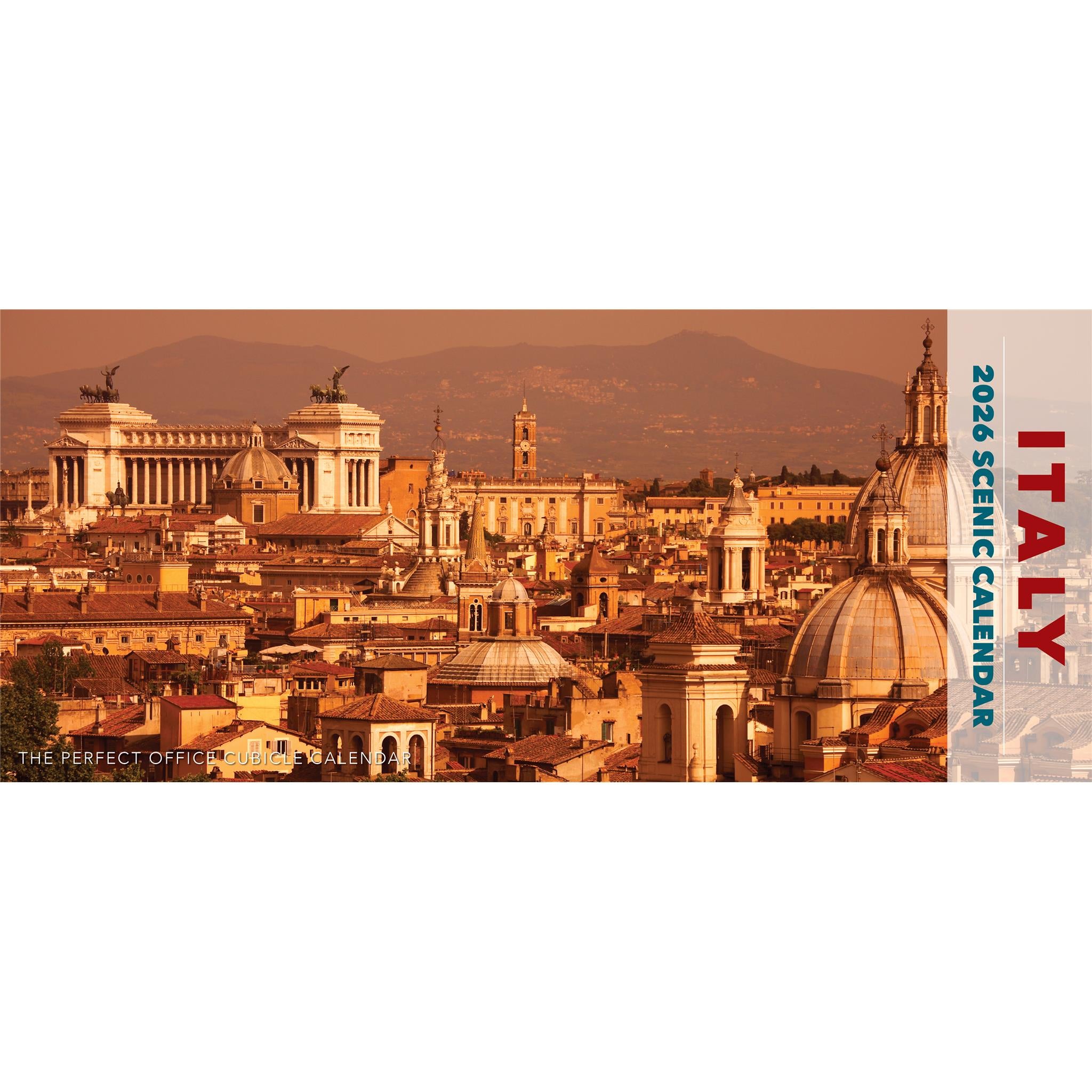 Italy Panoramic 2026 Slim Calendar