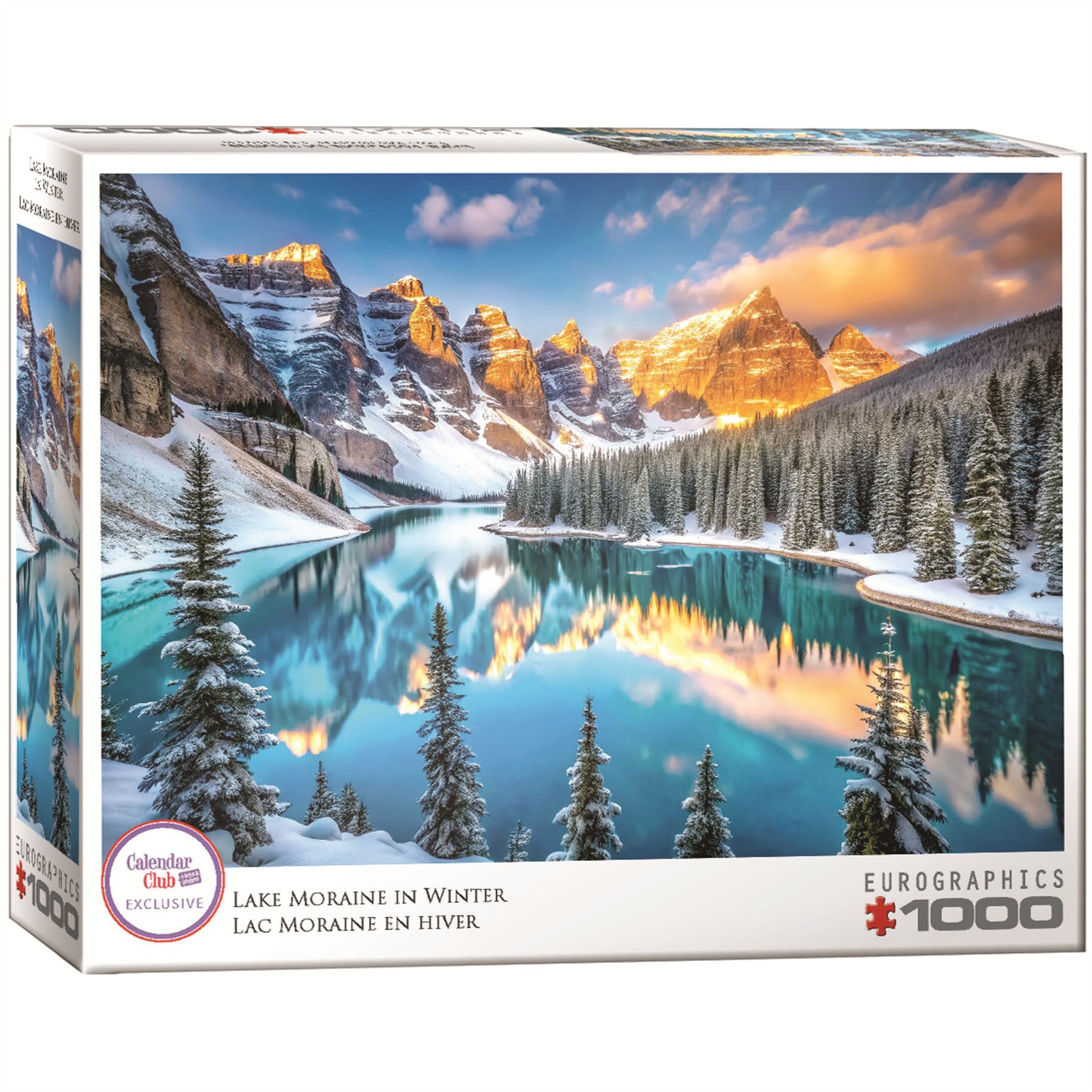 Lake Moraine in Winter 1000 Piece Puzzle