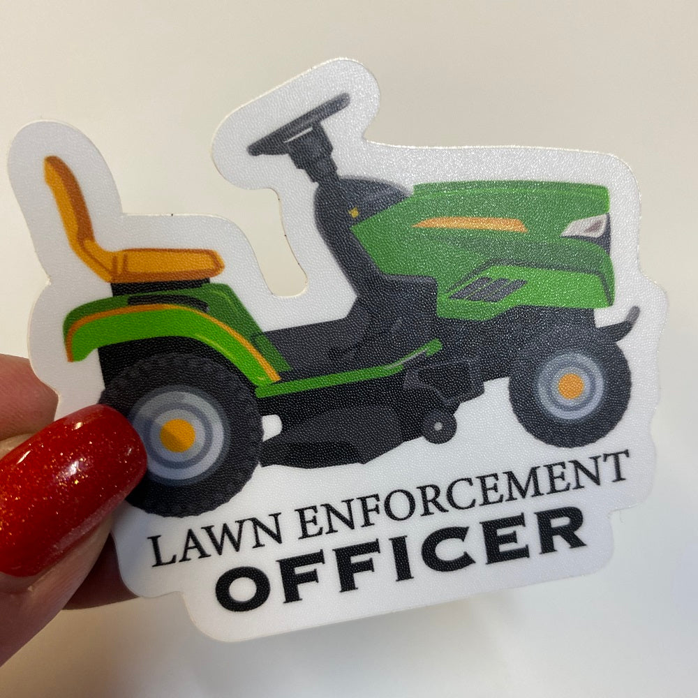 Lawn Enforcement Vinyl Sticker