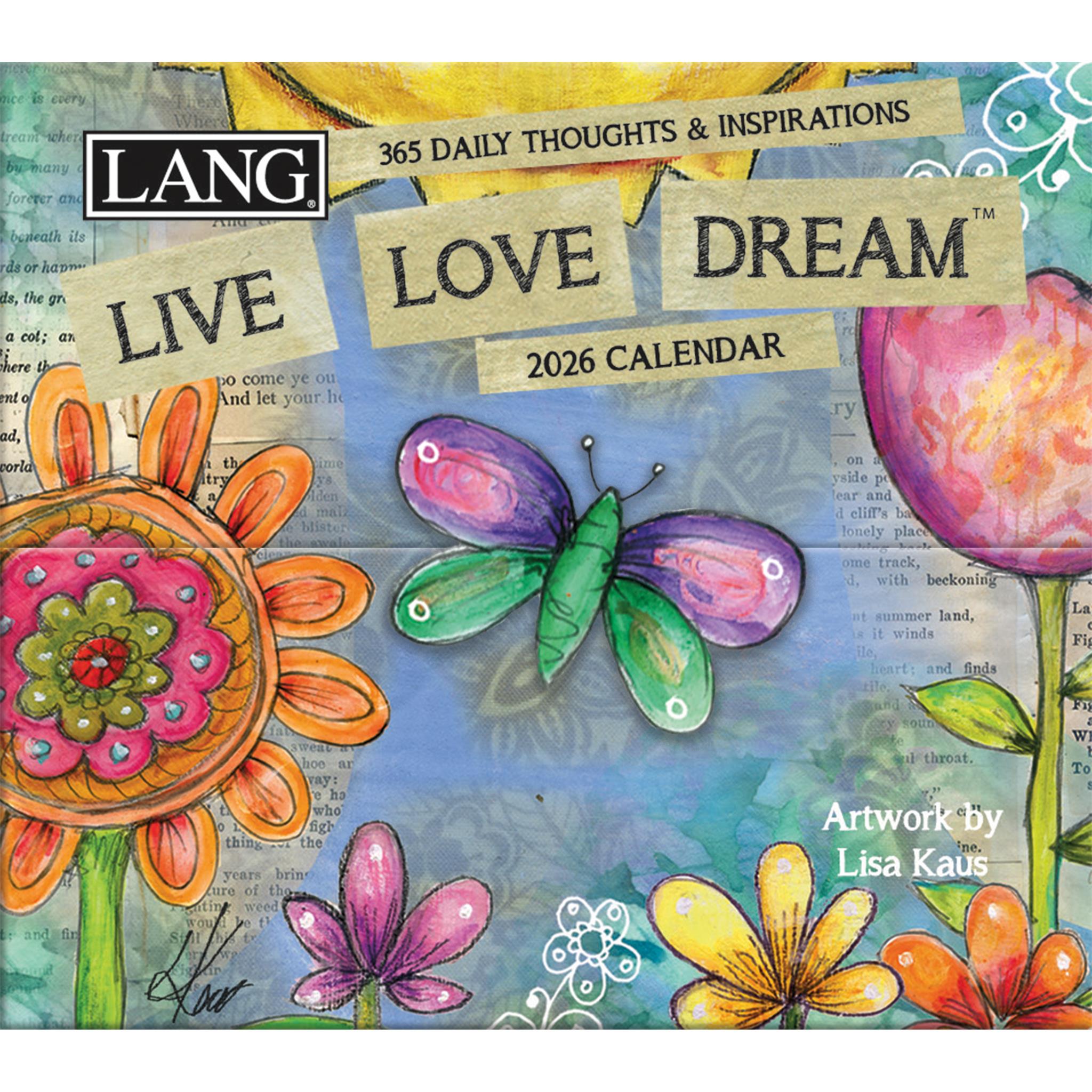 Live Love Dream Small 2026 Box Calendar