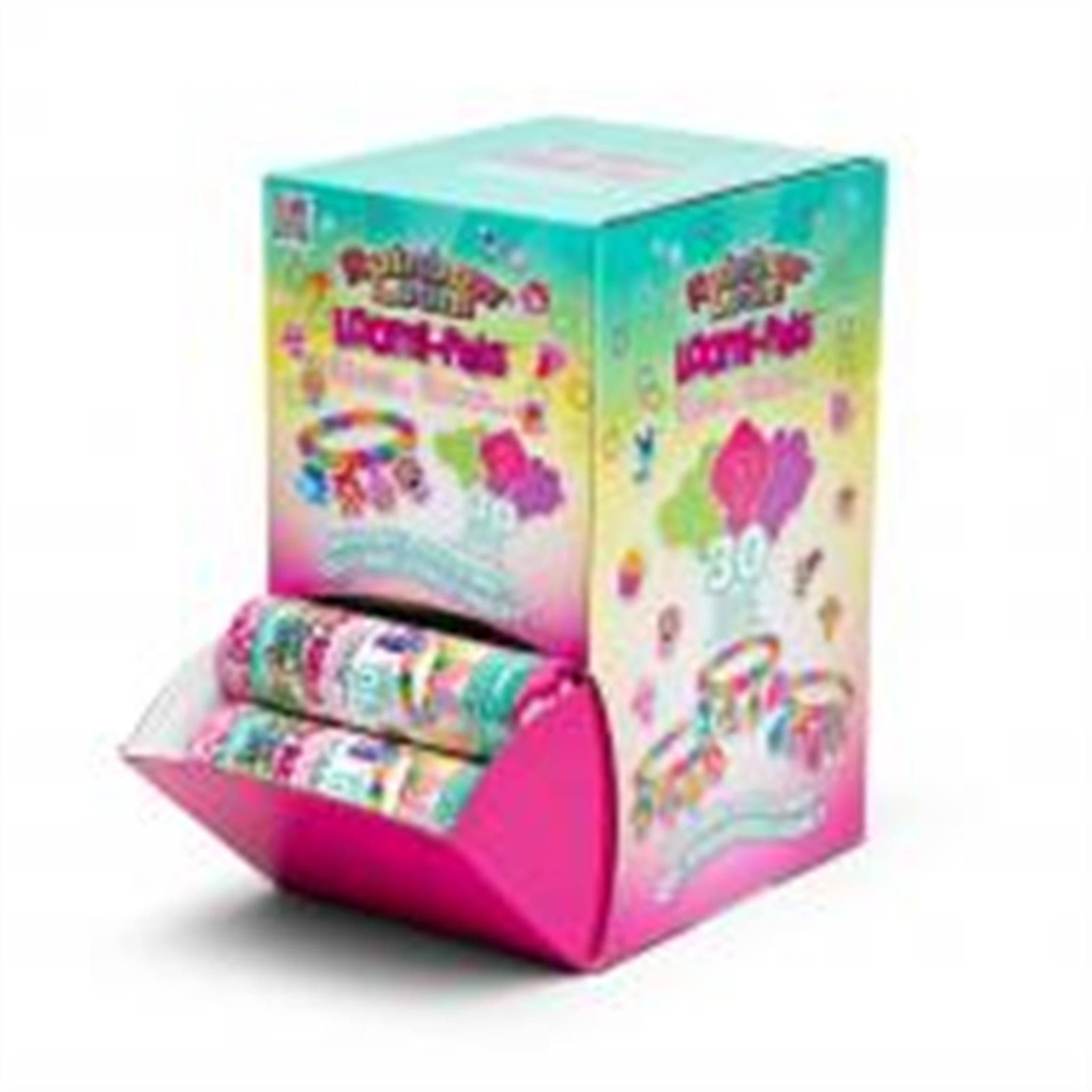 Packaging for Loomi Pals Surprise Cylinders with visible colorful cylinders and beads, designed for arts and crafts.