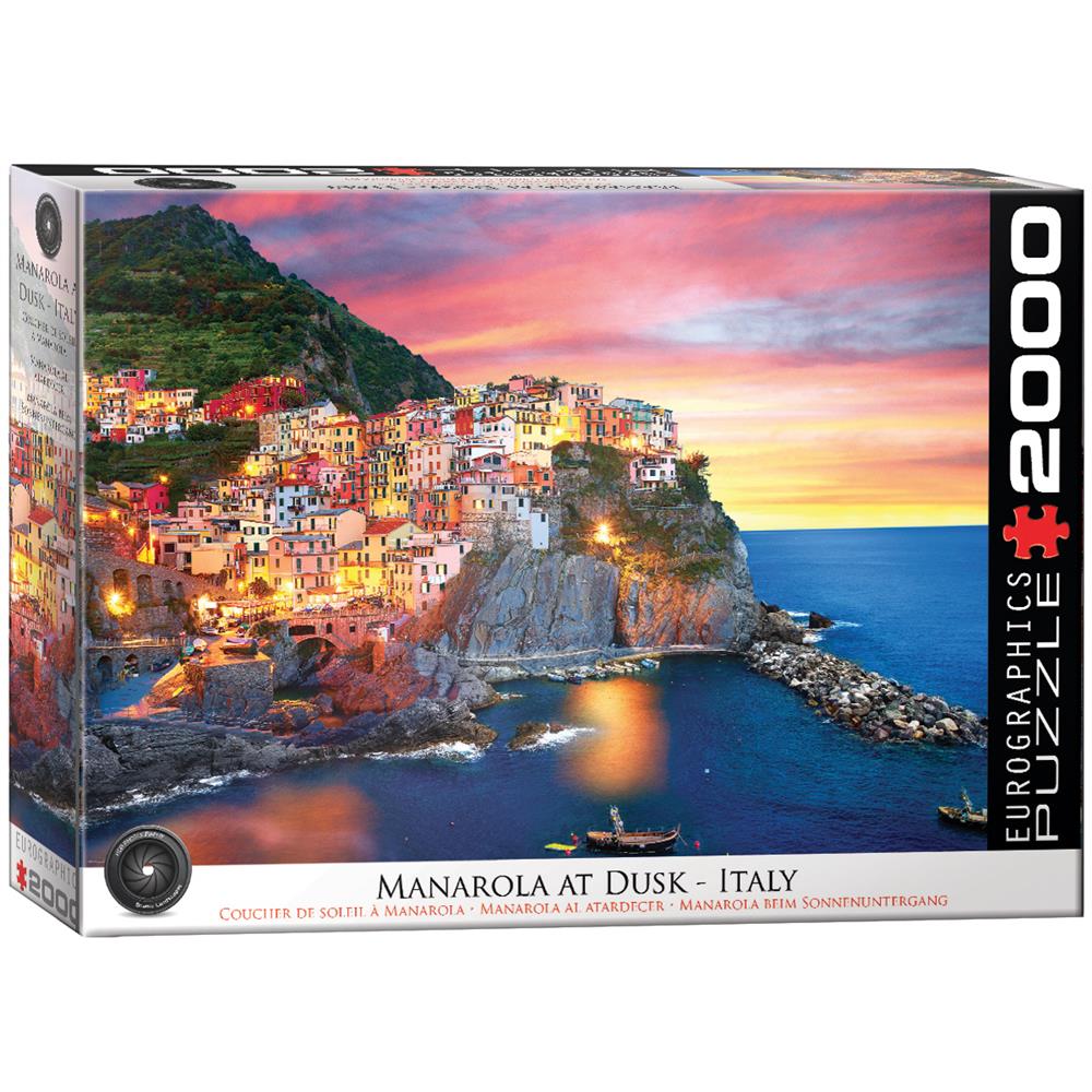 Manarola at Dusk Italy 2000 Piece Puzzle