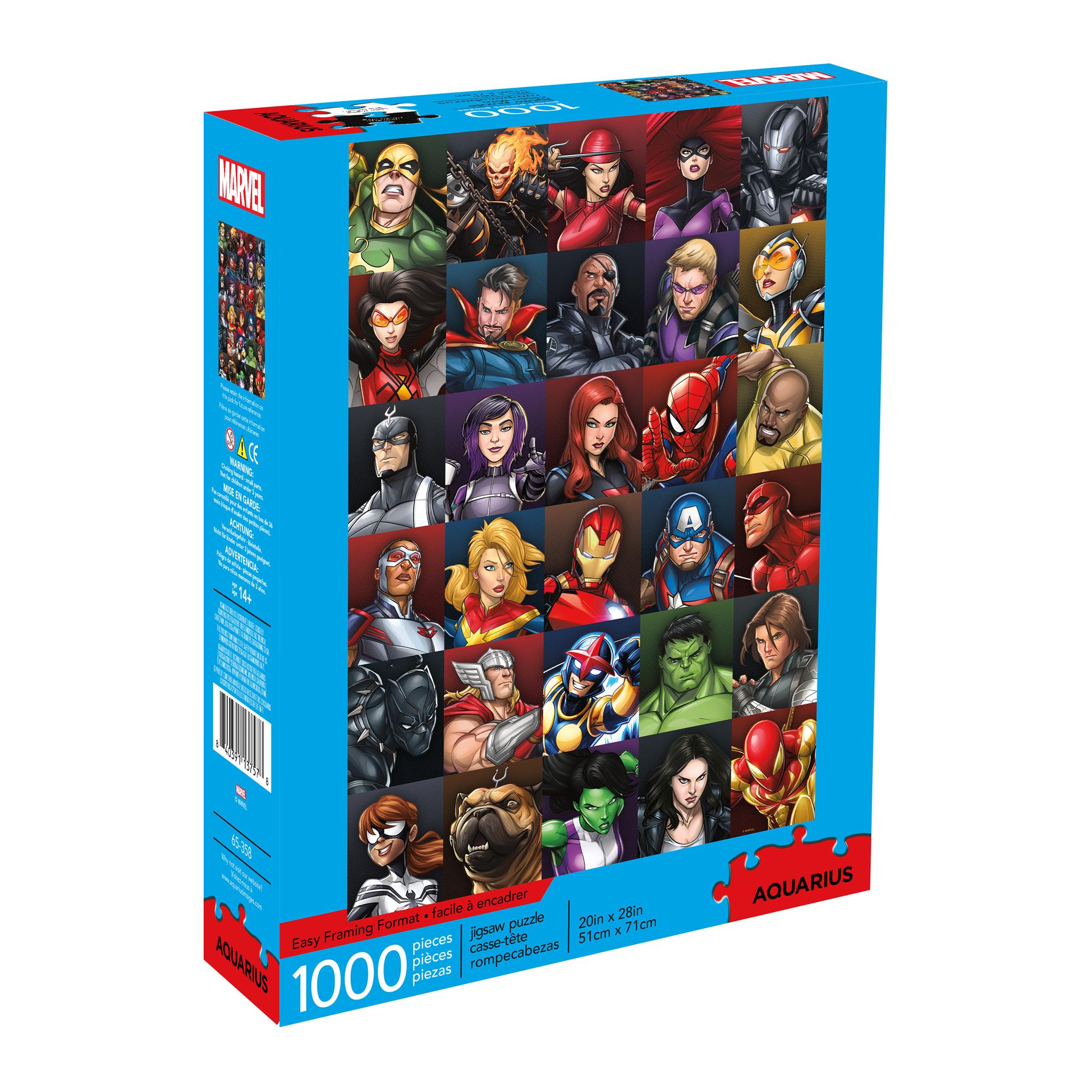 Marvel_Heroes_Collage_1000_Pie