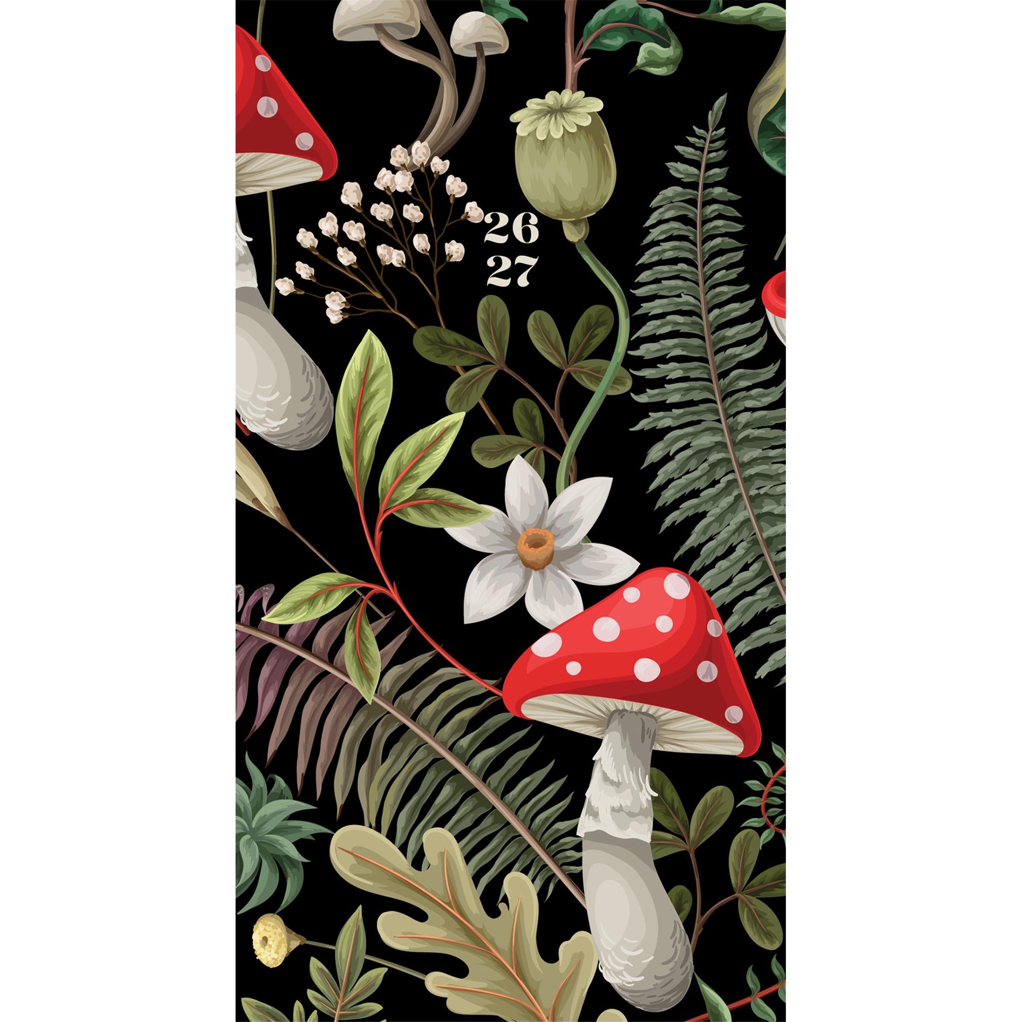 Mushrooms 2026 2 Yr Pocket Planner Calendar